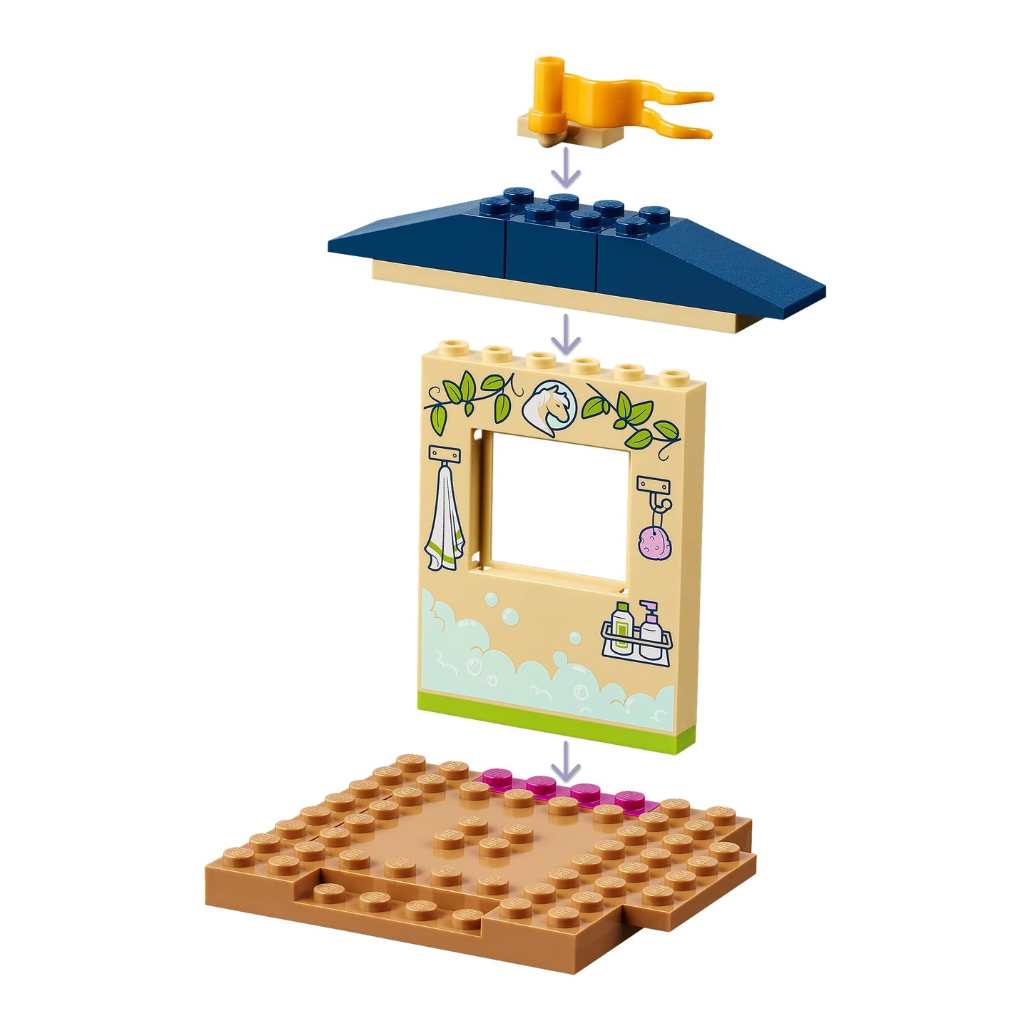 LEGO Friends Pony-Washing Stable Horse Toy