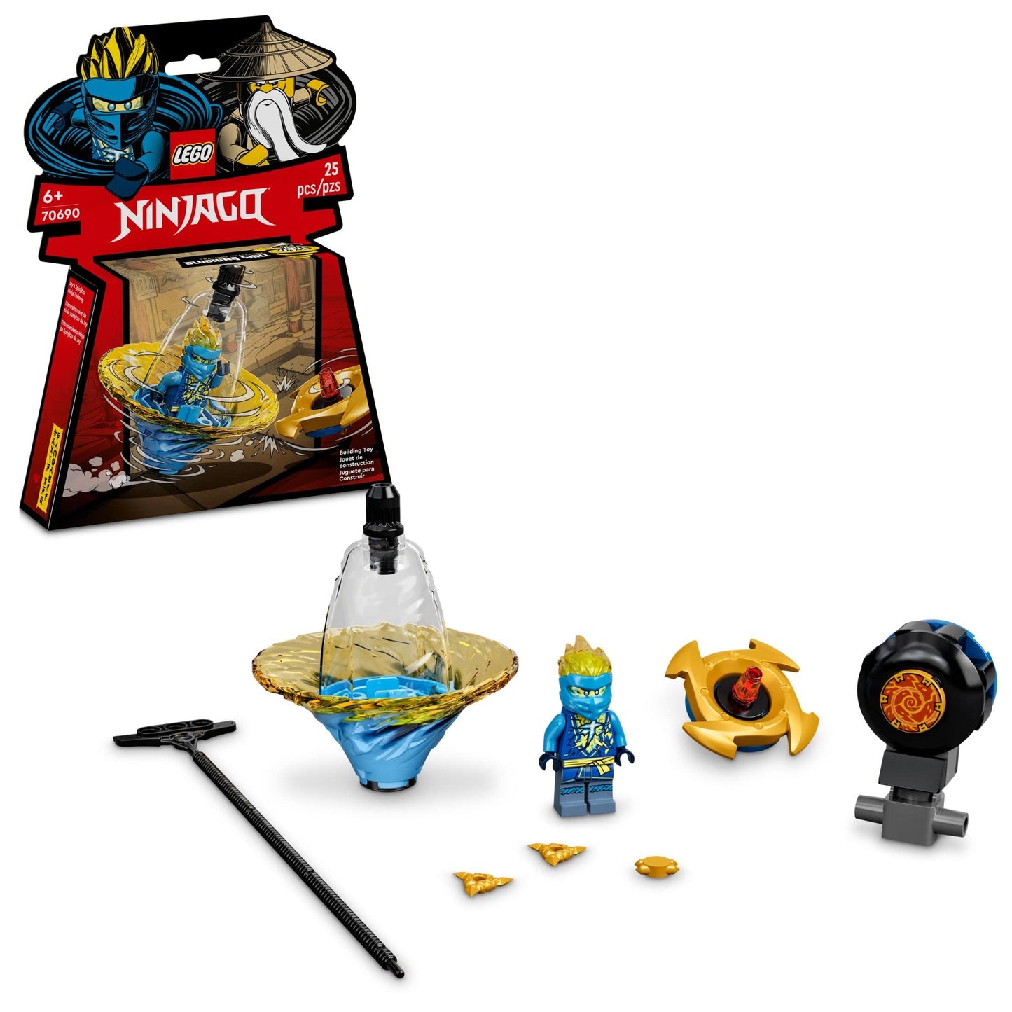 LEGO NINJAGO Jay’s Spinjitzu Ninja Training 70690 Spinning Toy Building Kit Amazon