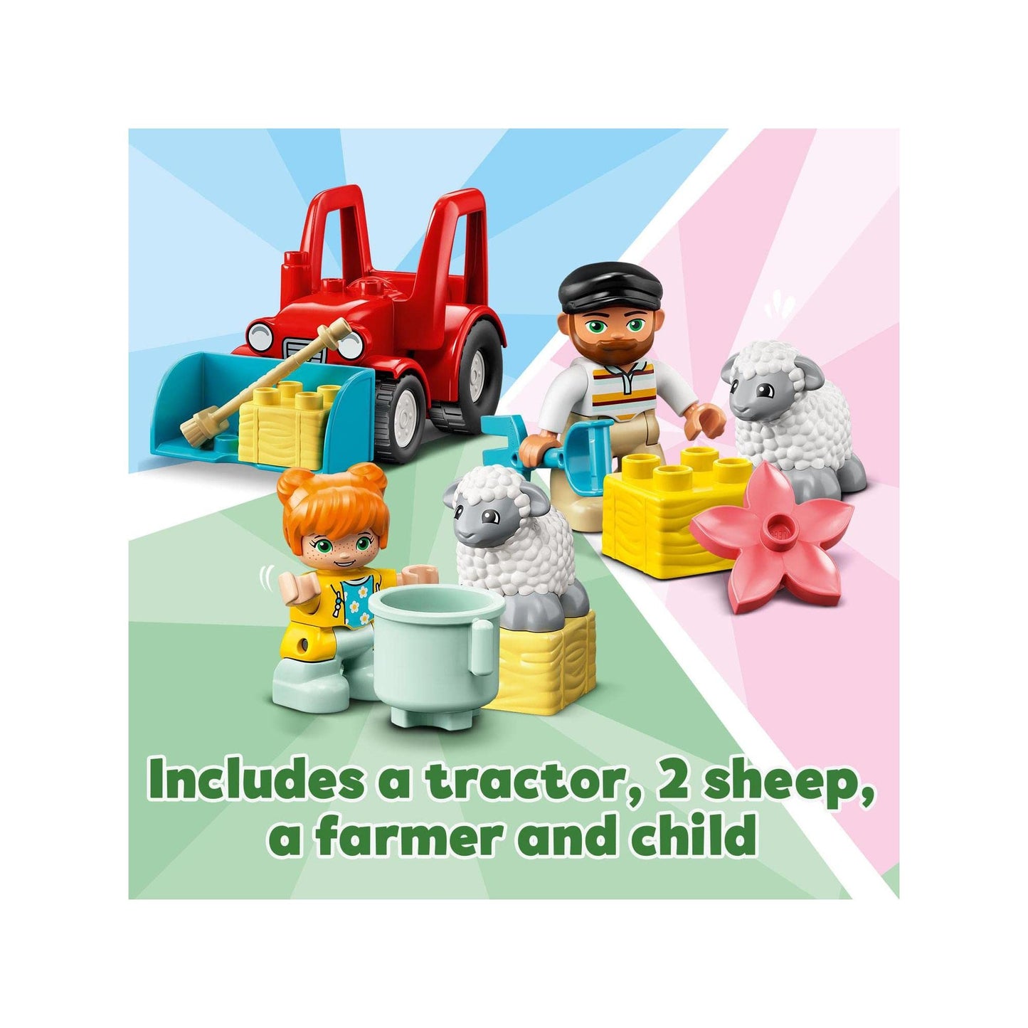 LEGO DUPLO Farm Tractor & Animal Care 10950 Playset Amazon