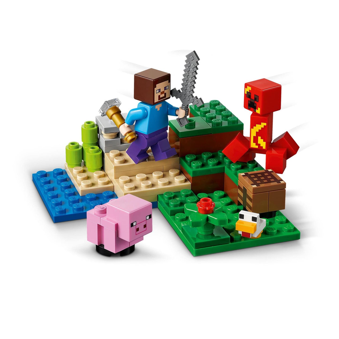LEGO Minecraft The Creeper Ambush Building Kit 21177 Amazon