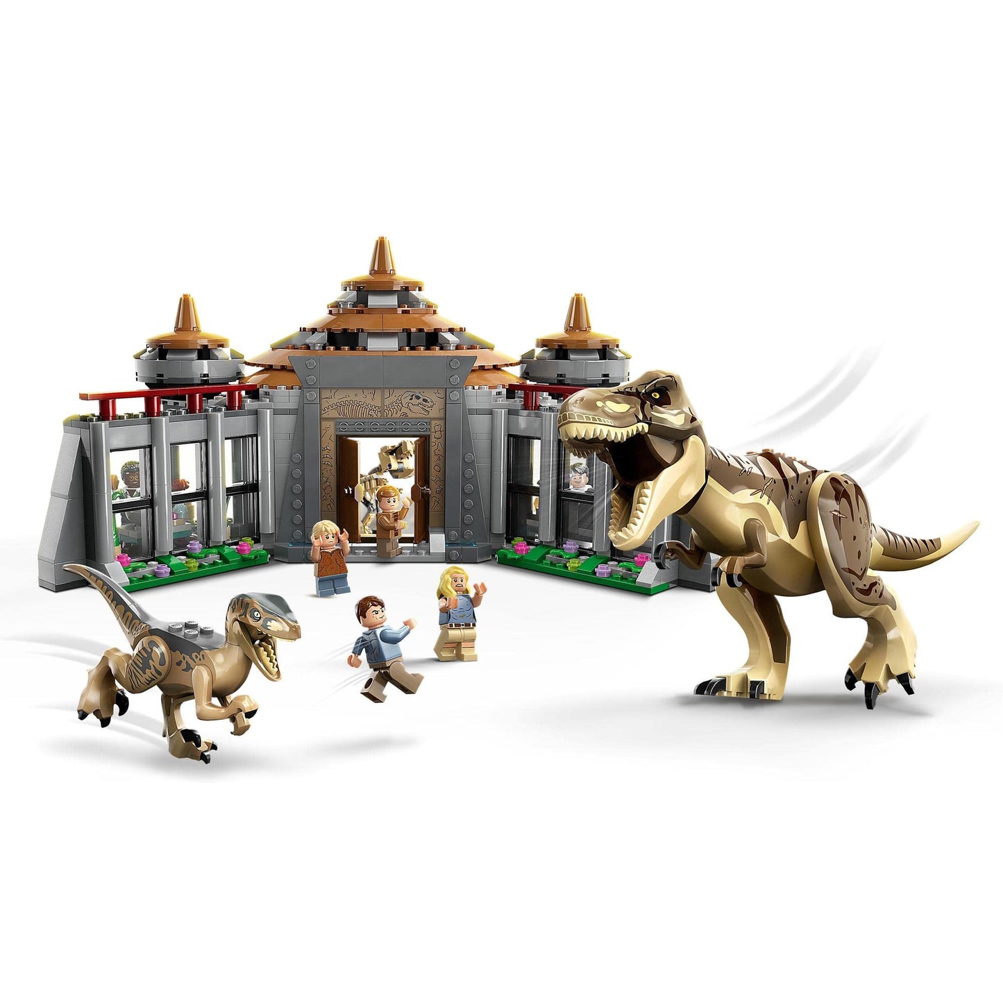 LEGO Jurassic Park Visitor Centre: T. rex & Raptor Attack 76961 Amazon