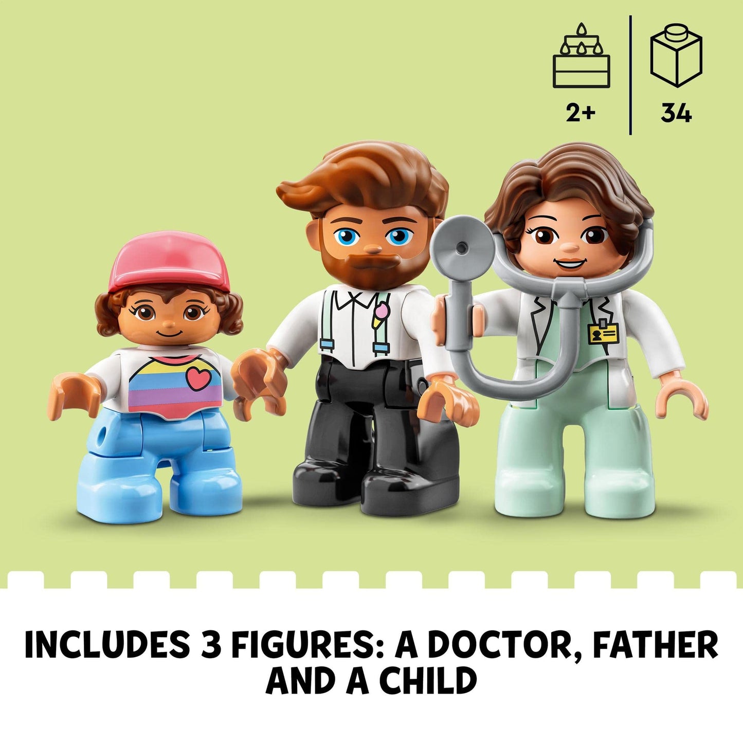 LEGO DUPLO Doctor Visit Large Bricks Building Set Amazon