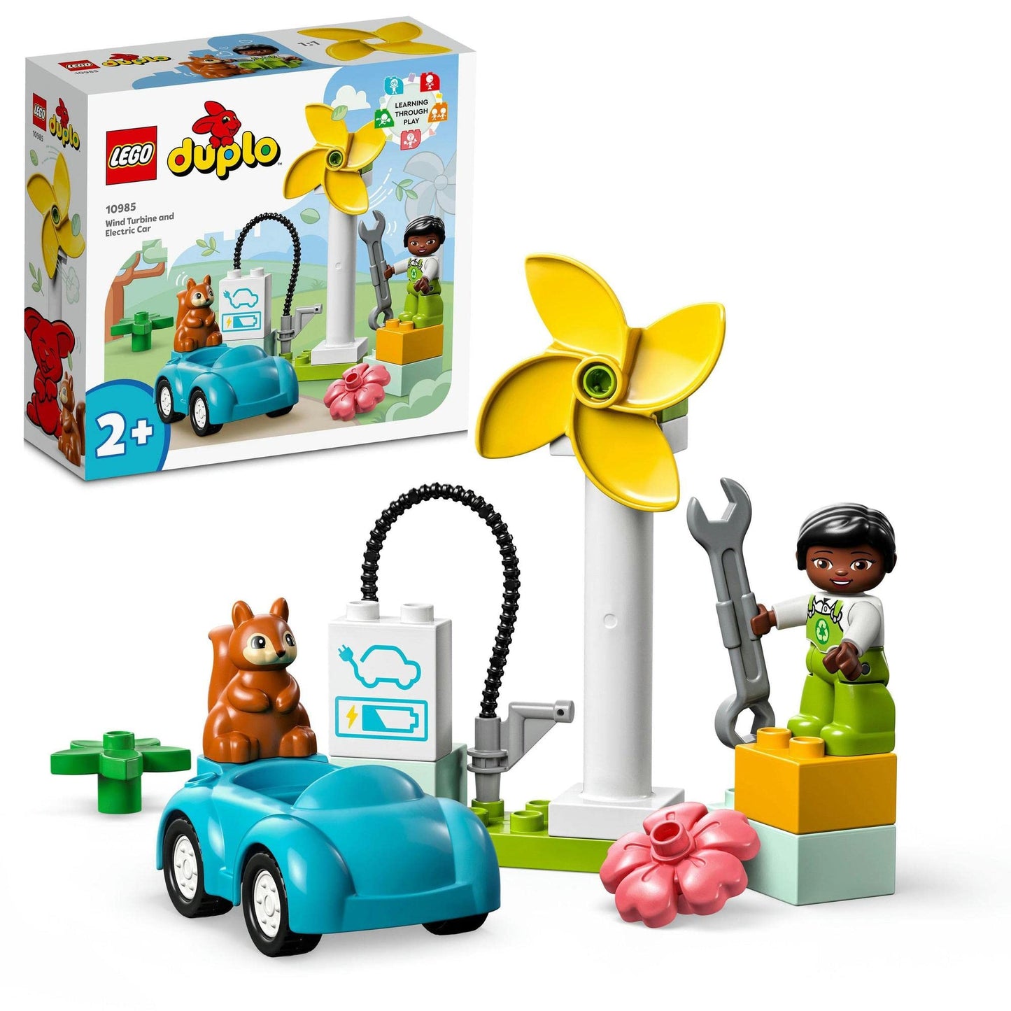 LEGO DUPLO Town 10985 Wind Turbine and Electric Car Building Toy Amazon