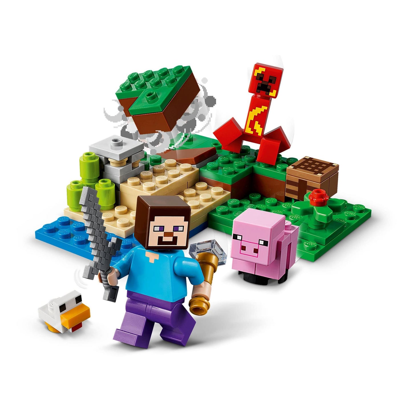 LEGO Minecraft The Creeper Ambush Building Kit 21177 Amazon