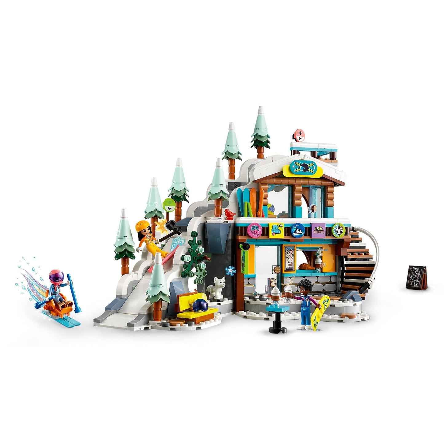 LEGO Friends Holiday Ski Slope and Café 41756 Amazon