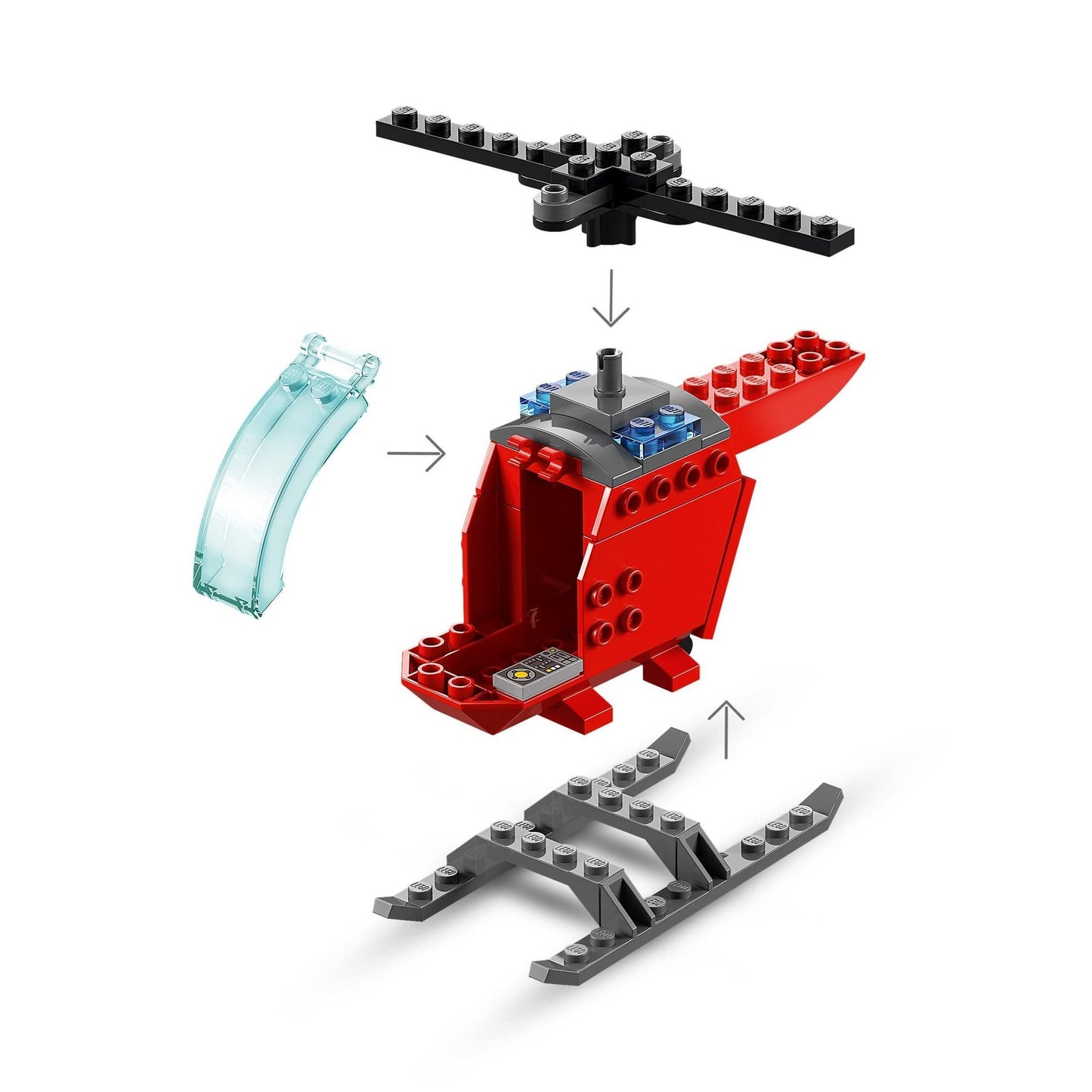 LEGO 60318 City Fire Helicopter Toy Amazon