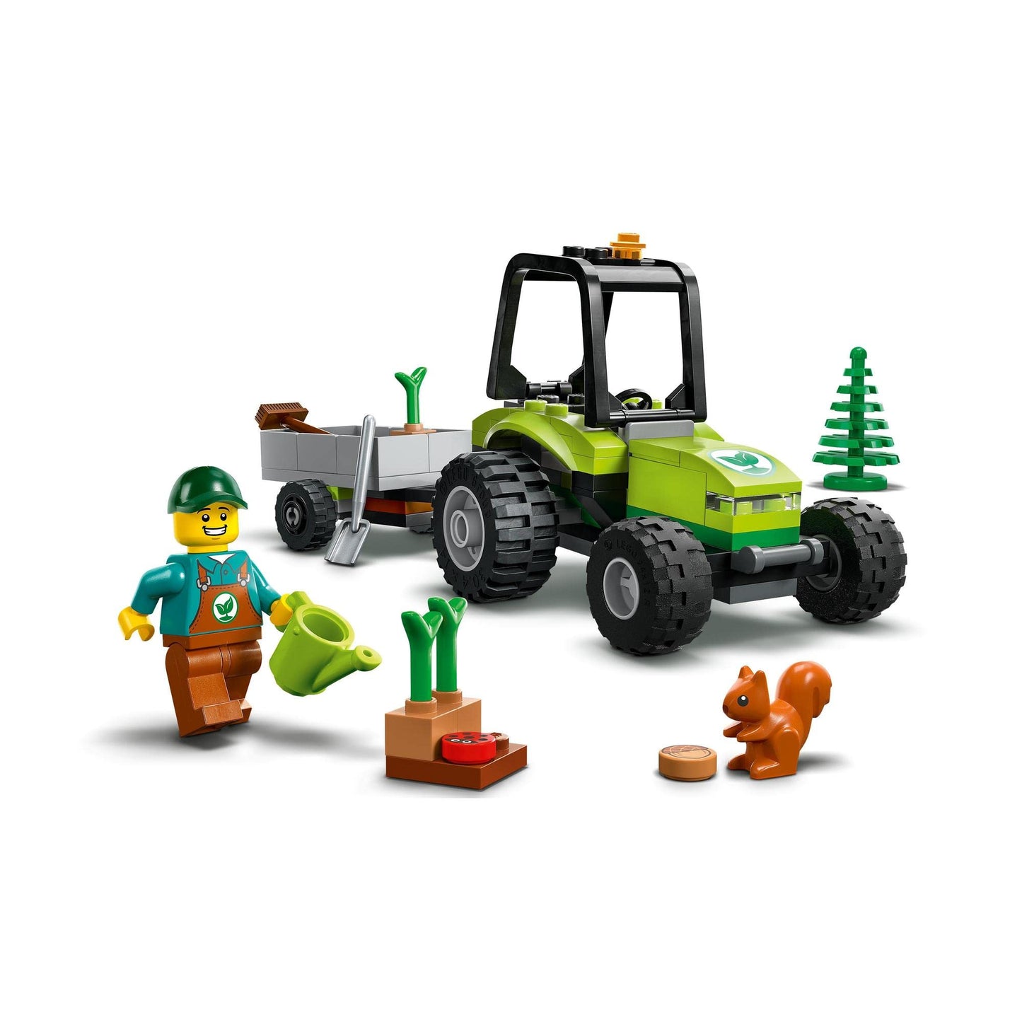 LEGO City Park Tractor 60390 Building Toy with Trailer Amazon