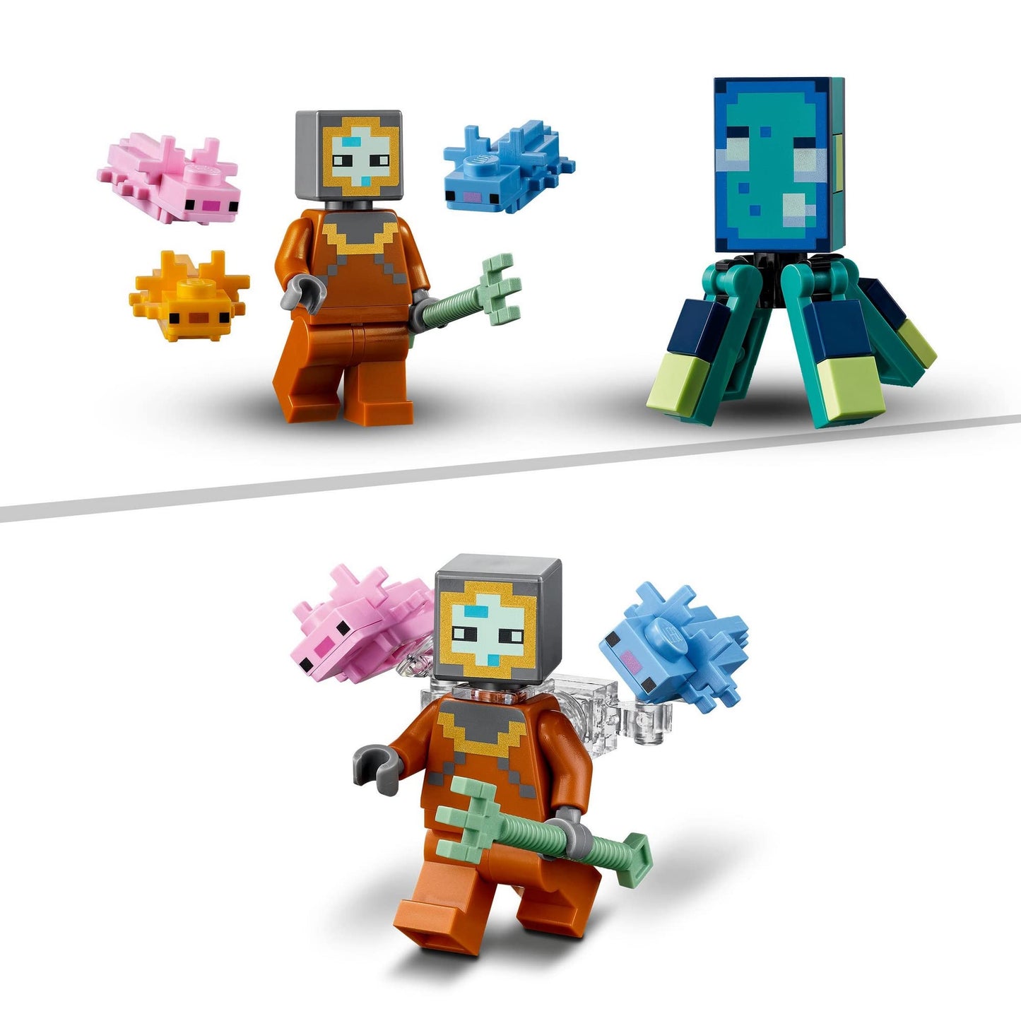 LEGO Minecraft The Guardian Battle Building Kit 21180 Amazon