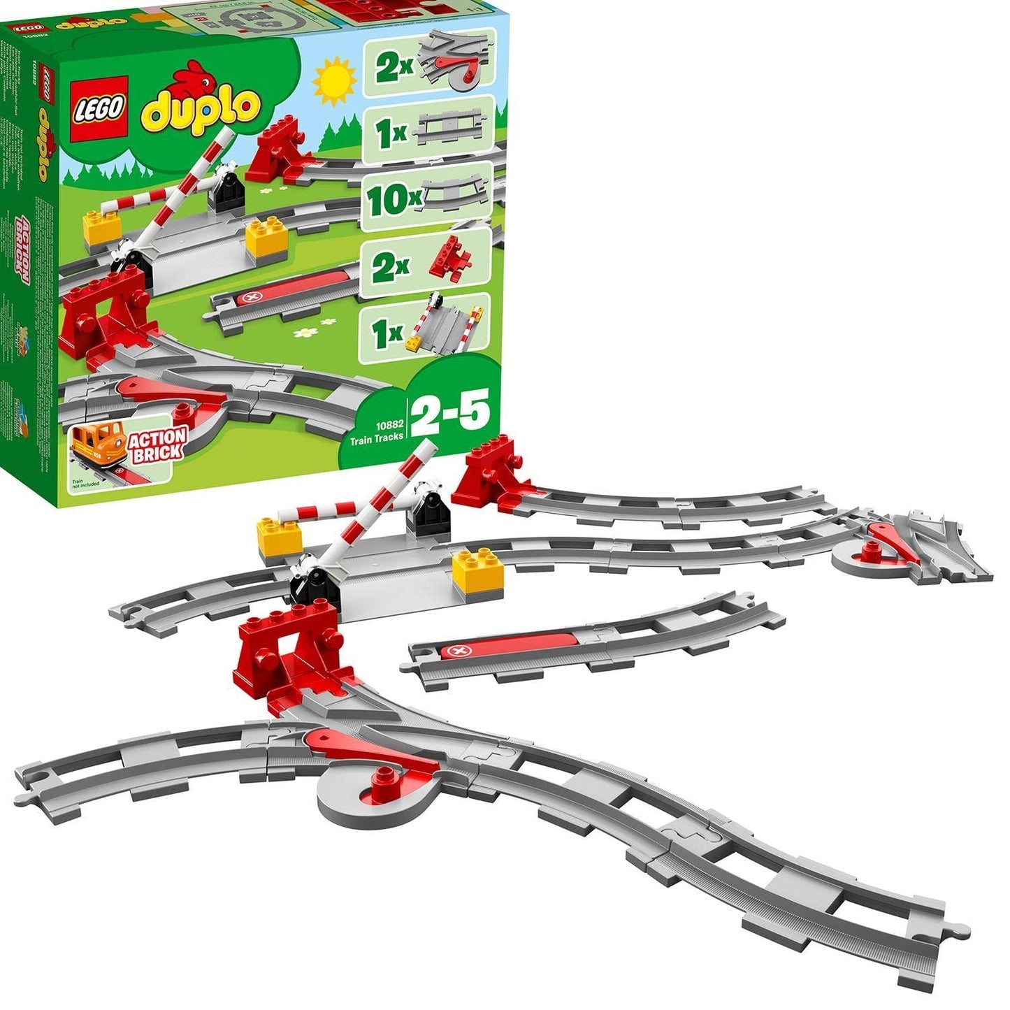 LEGO® DUPLO® Town Train Tracks 10882 Building Toy