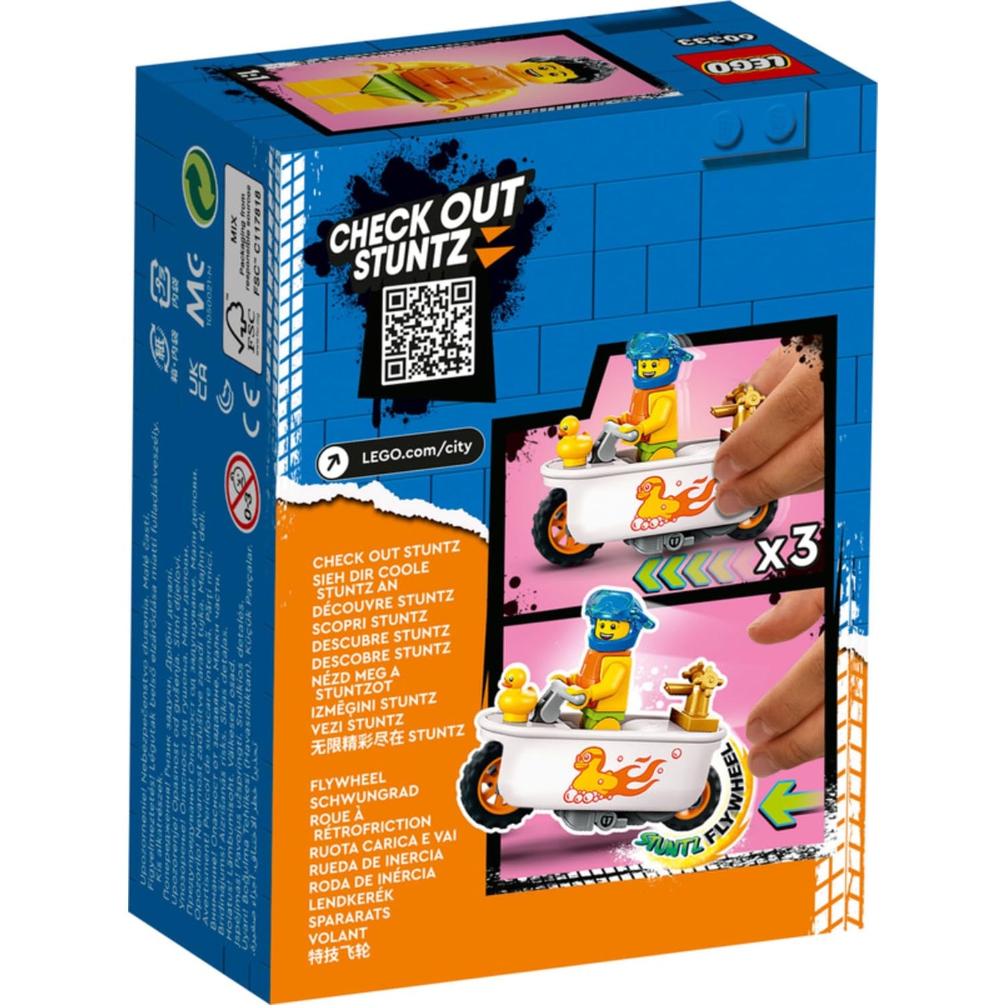 LEGO City Bathtub Stunt Bike 60333 Amazon