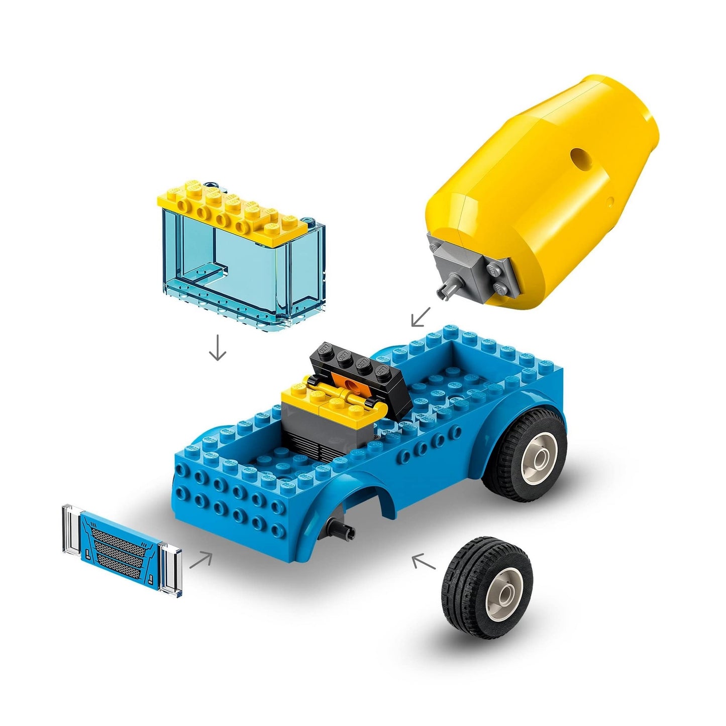 LEGO 60325 City Great Vehicles Cement Mixer Truck Toy Amazon