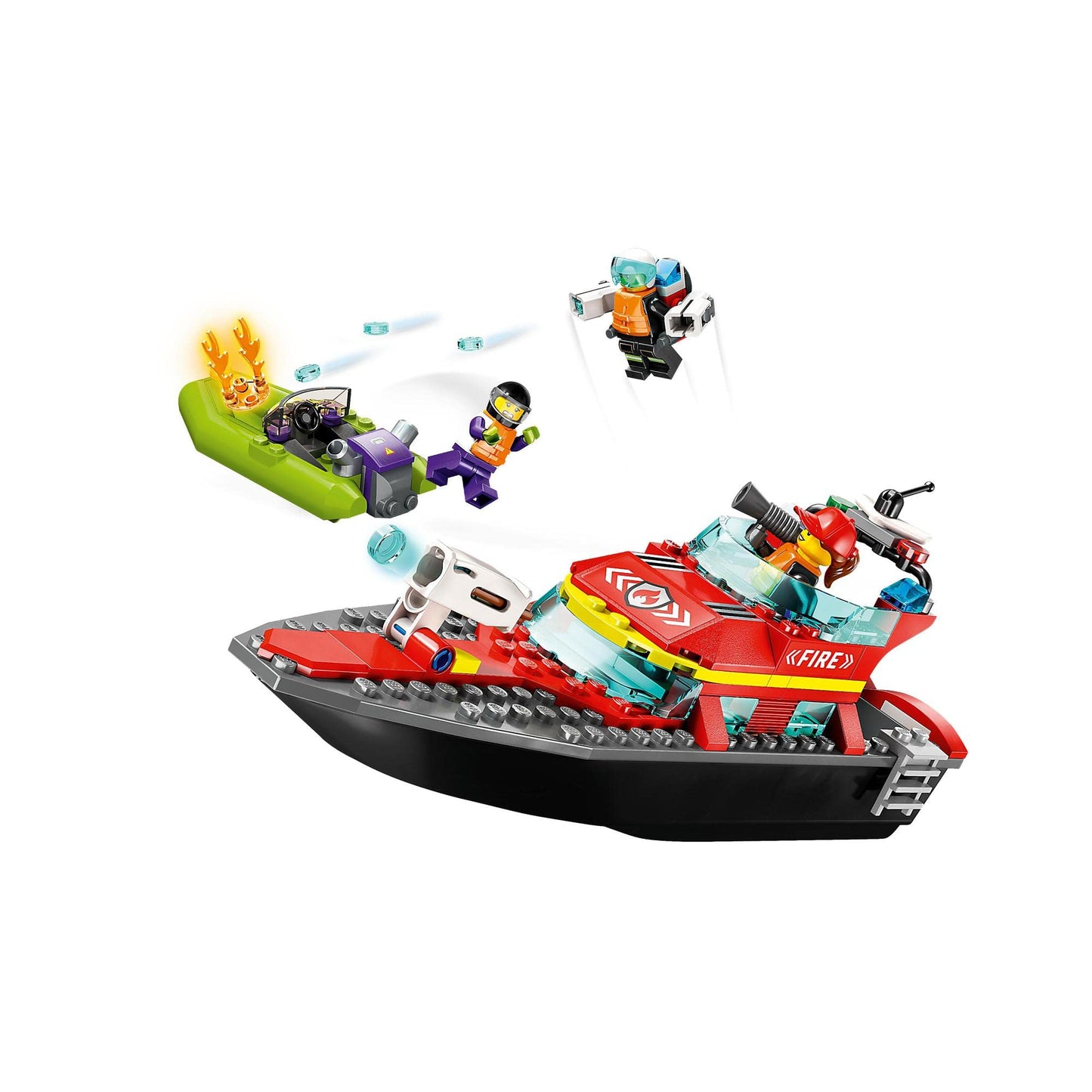 LEGO® City Fire Rescue Boat 60373 Building Toy Amazon