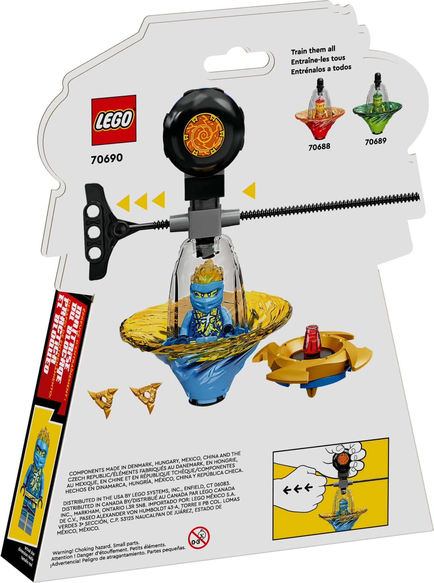 LEGO NINJAGO Jay’s Spinjitzu Ninja Training 70690 Spinning Toy Building Kit Amazon