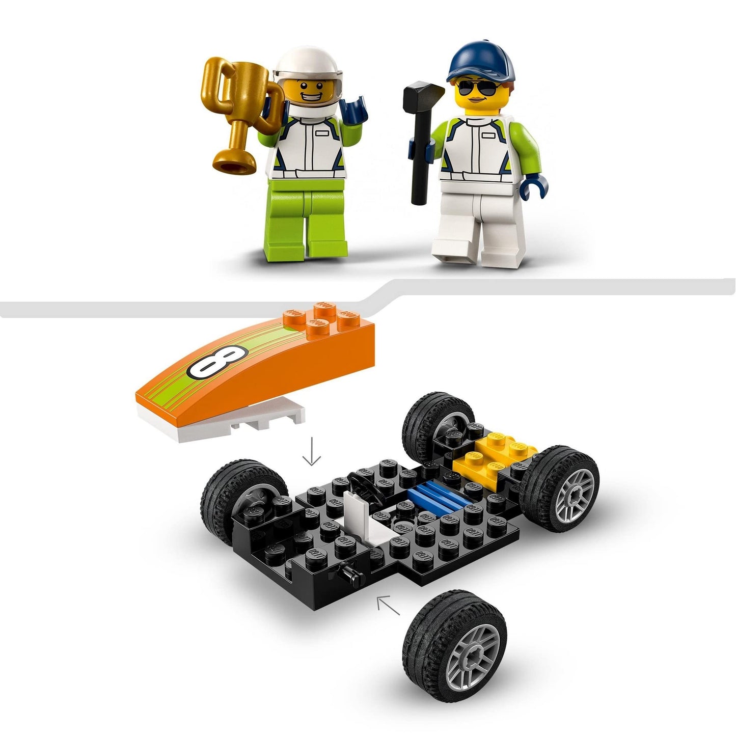 LEGO 60322 City Great Vehicles Race Car F1 Style Toy Amazon