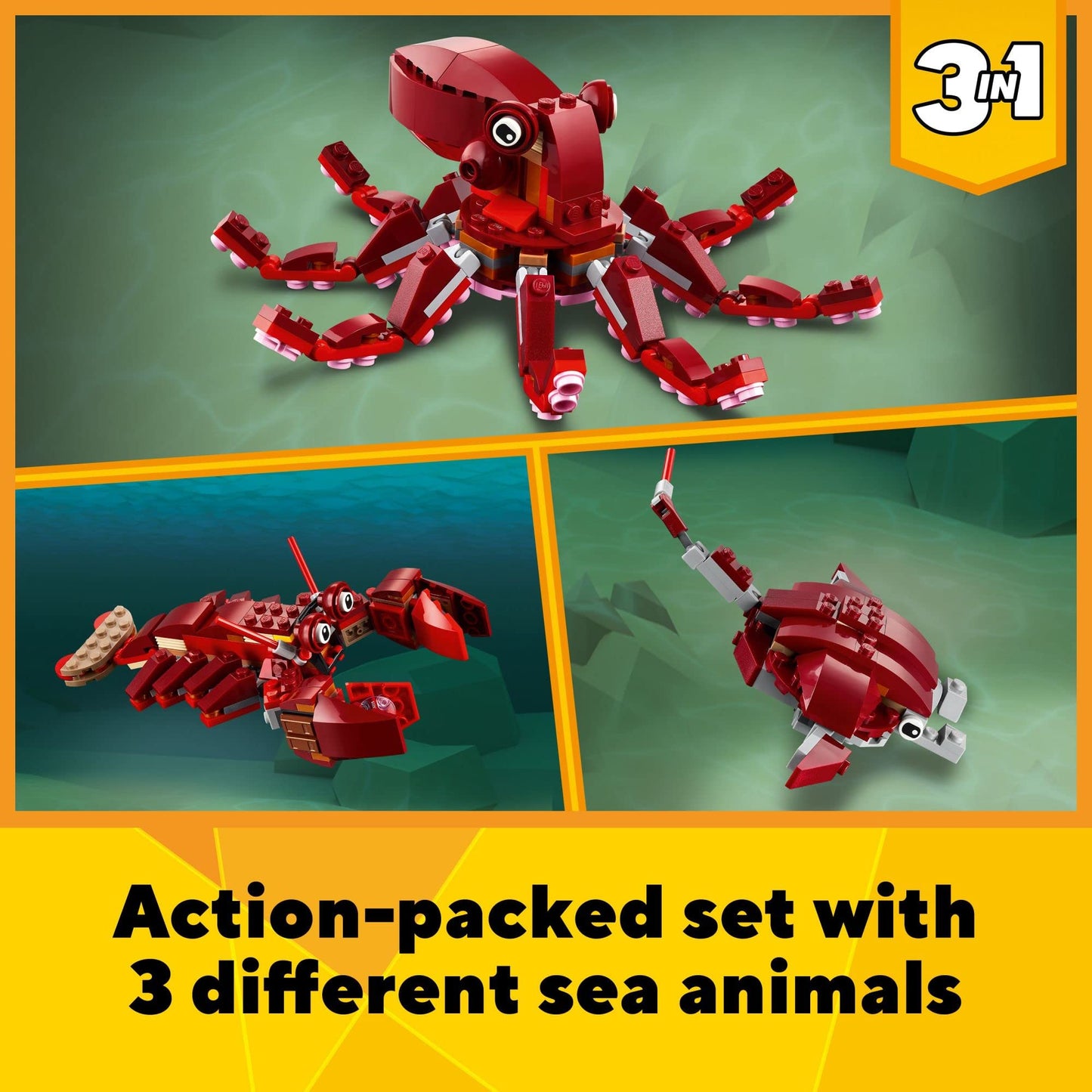 LEGO Creator 3in1 Sunken Treasure Mission 31130 Building Toy
