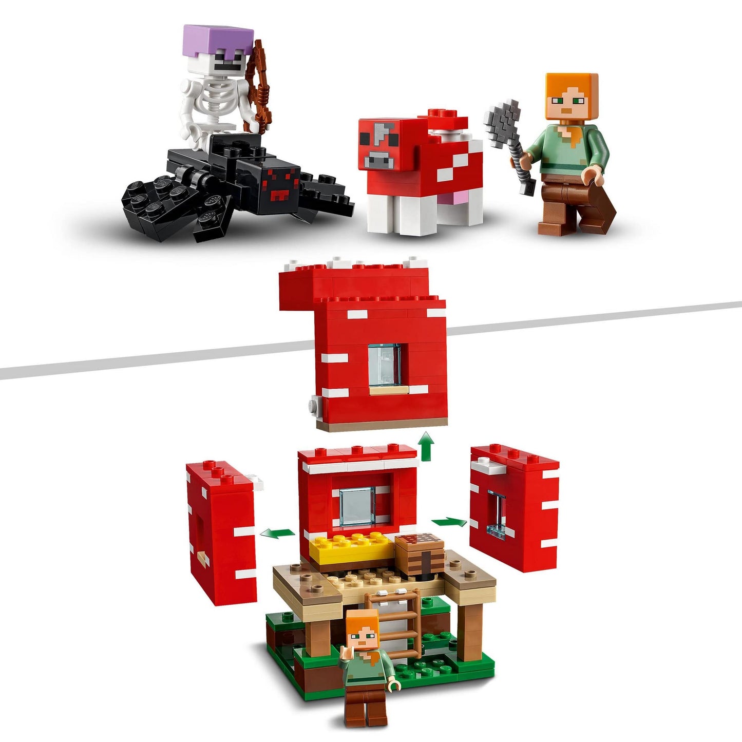 LEGO Minecraft The Mushroom House 21179 Building Kit Amazon