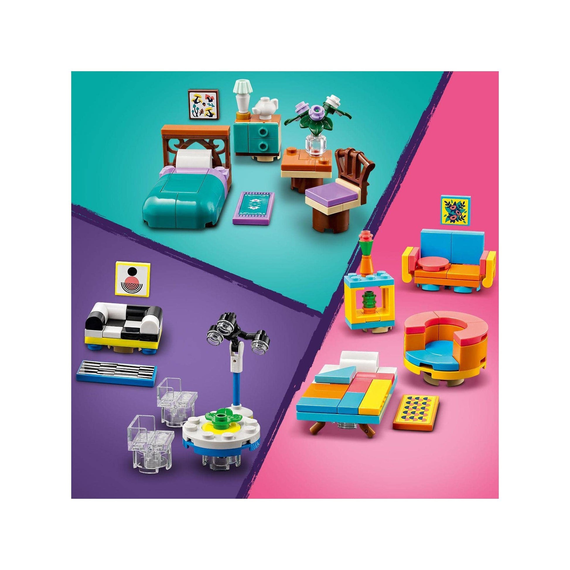 LEGO Friends Downtown Flower and Design Stores 41732 Building Toy Amazon