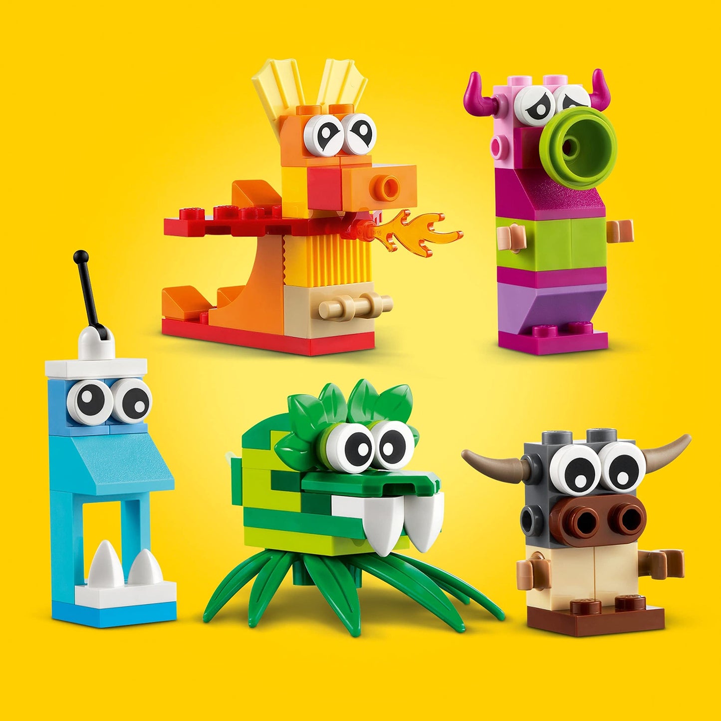 LEGO Classic Creative Monsters, 5 Mini Build Monster Toys 11017 Amazon