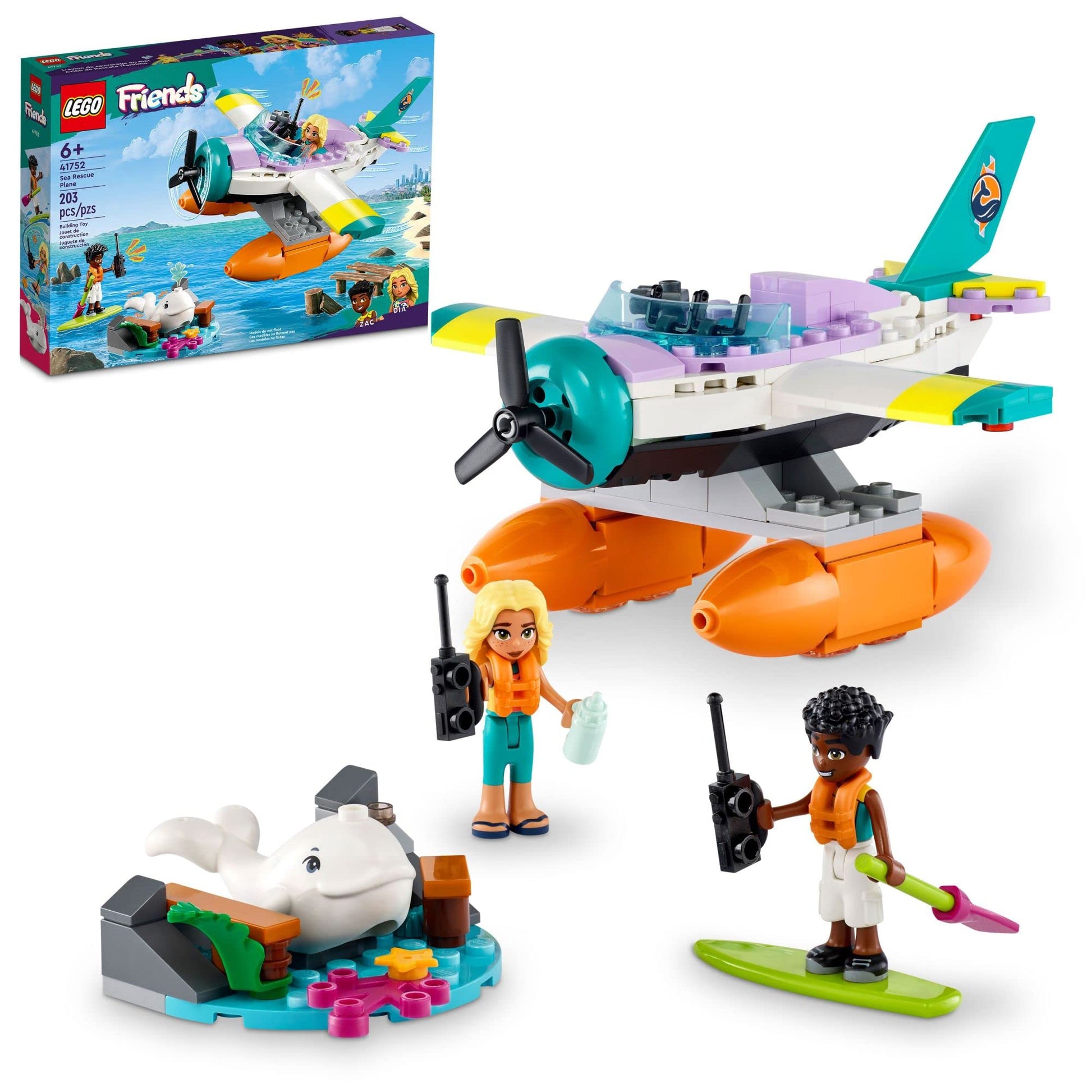LEGO Friends Sea Rescue Plane 41752 Building Toy Amazon