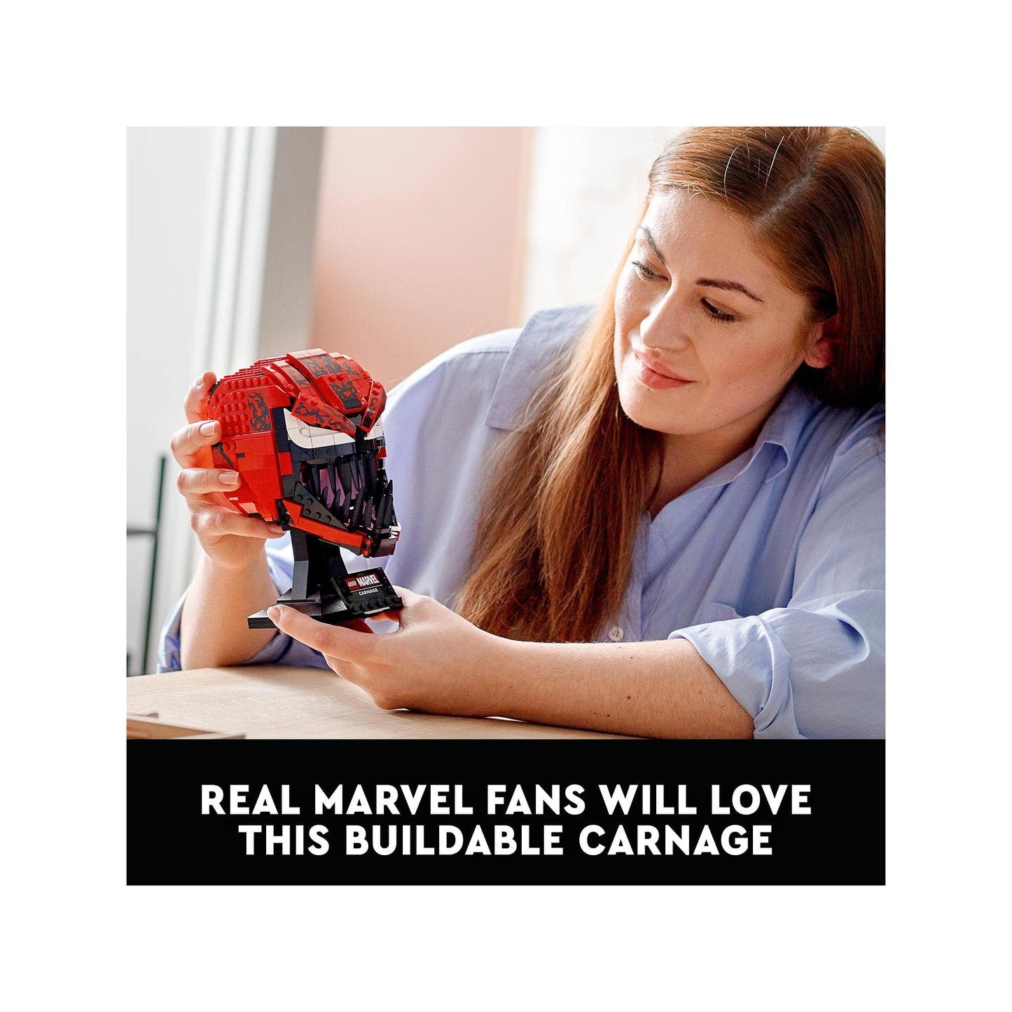 LEGO 76199 Marvel Spider-Man Carnage Mask Brick Island