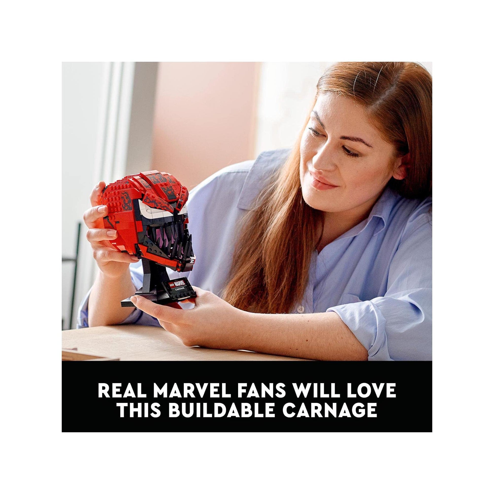 LEGO 76199 Marvel Spider-Man Carnage Mask Brick Island