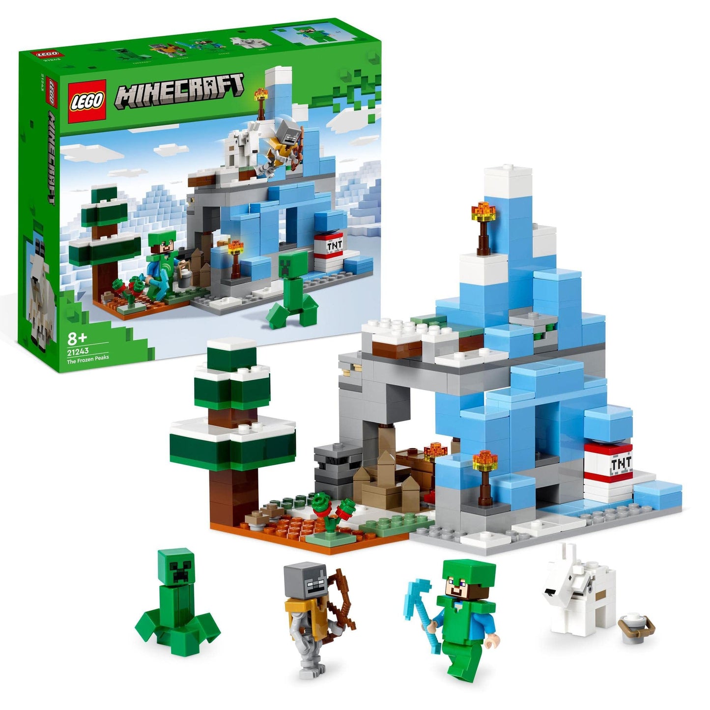 LEGO Minecraft The Frozen Peaks 21243 Building Toy Amazon