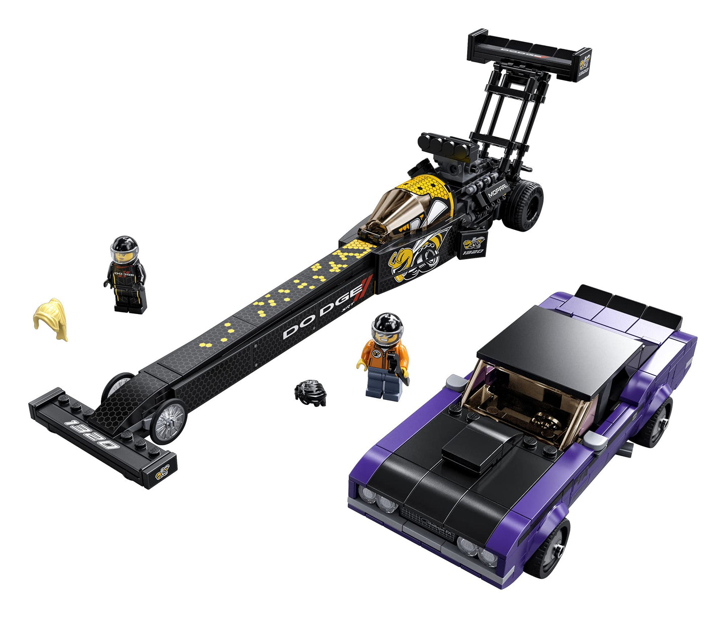 LEGO Speed Champions Mopar Dodge//SRT Top Fuel Dragster and 1970 Dodge Challenger 76904 Amazon