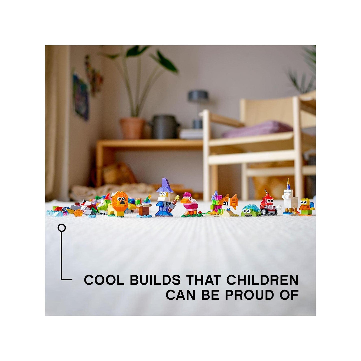 LEGO Classic Creative Transparent Bricks 11013 Building Set Amazon