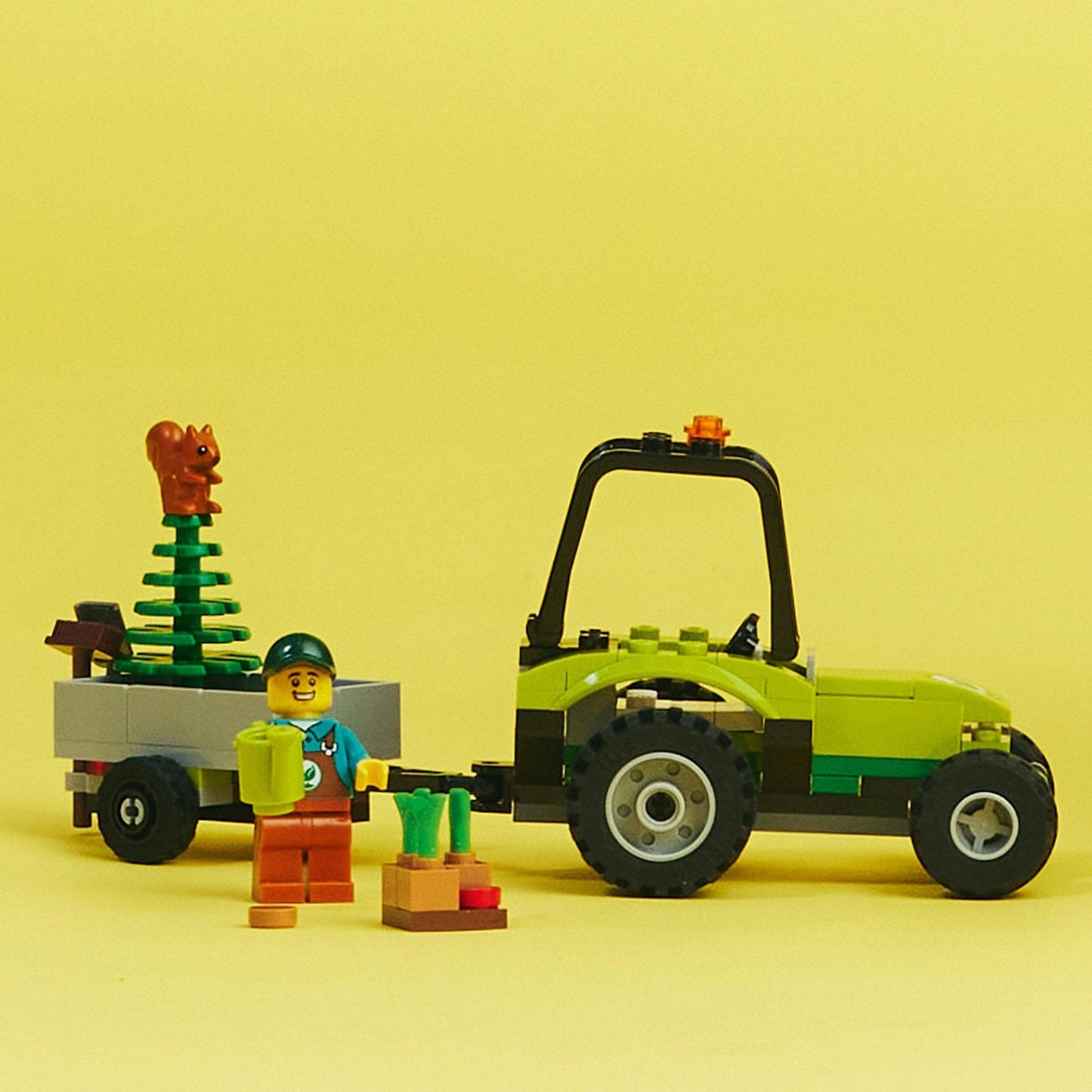 LEGO City Park Tractor 60390 Building Toy with Trailer Amazon