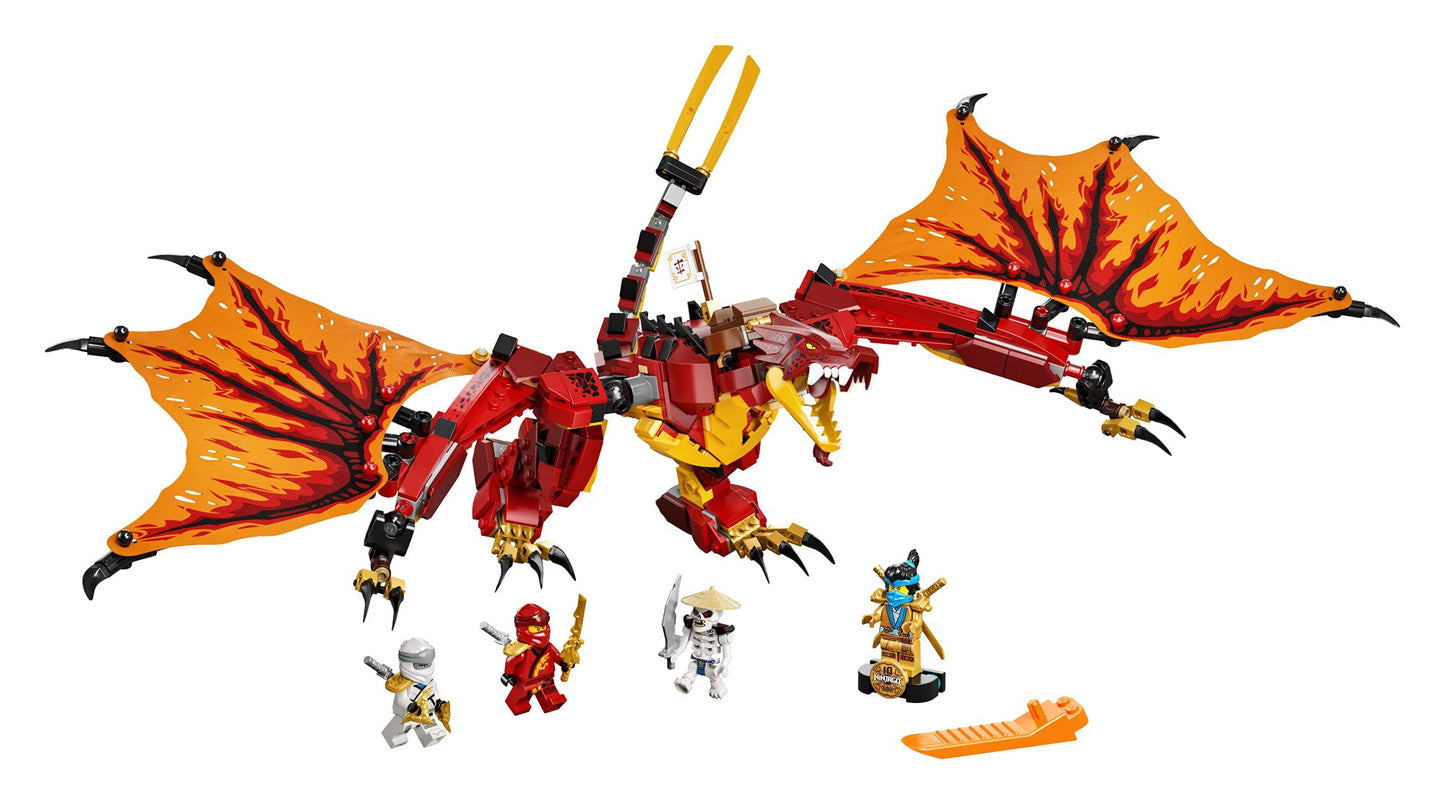 LEGO NINJAGO Legacy Fire Dragon Attack 71753 Ninja Playset Building Kit Amazon