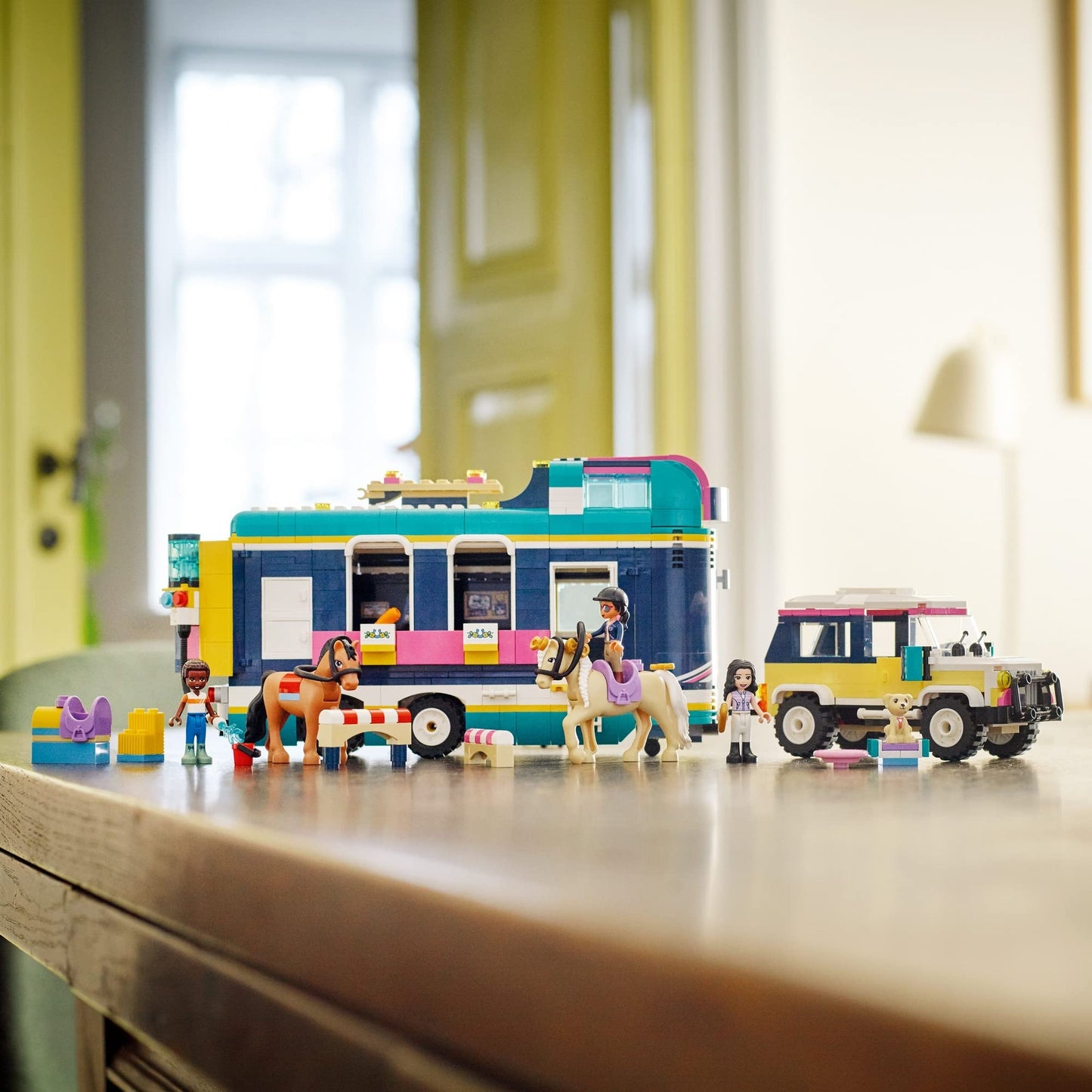 LEGO Friends Horse Show Trailer with 2 Toy Horses 41722 Amazon