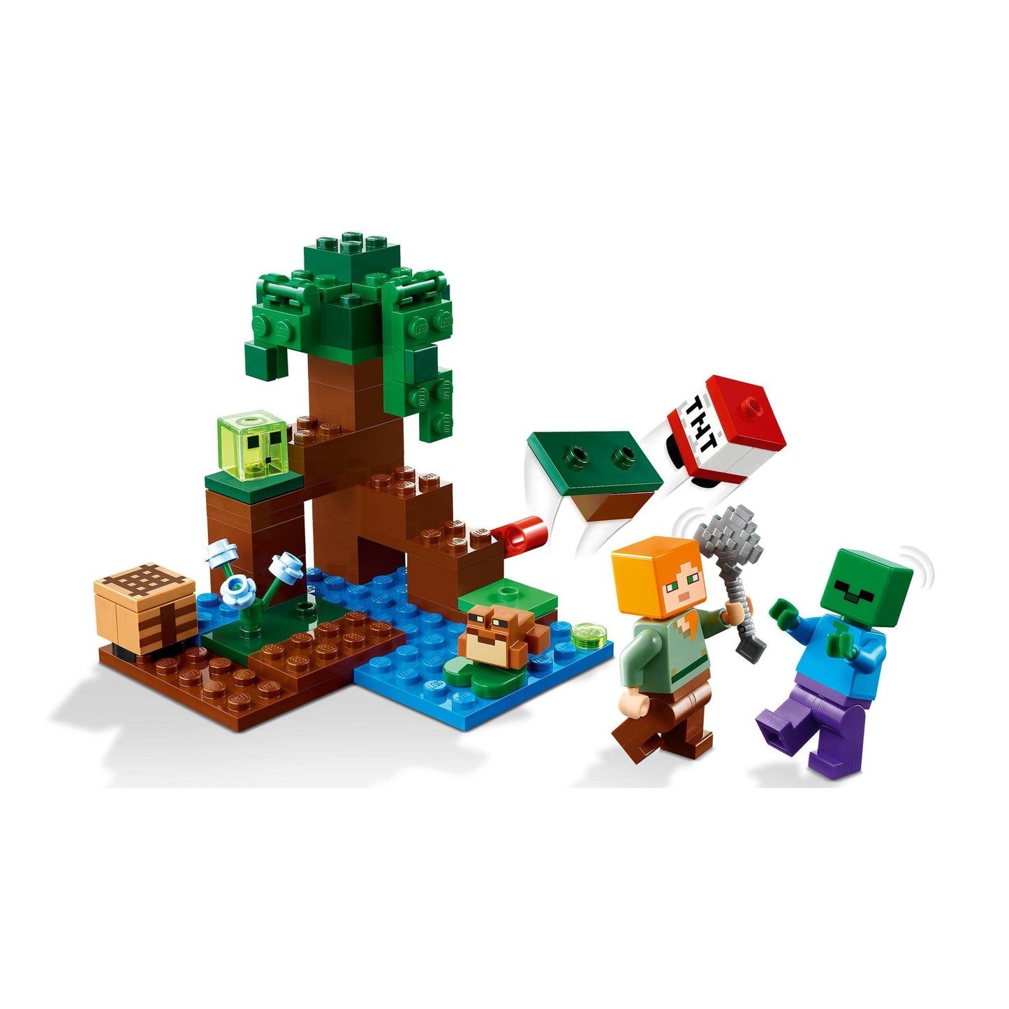 LEGO Minecraft The Swamp Adventure 21240 Building Toy Amazon