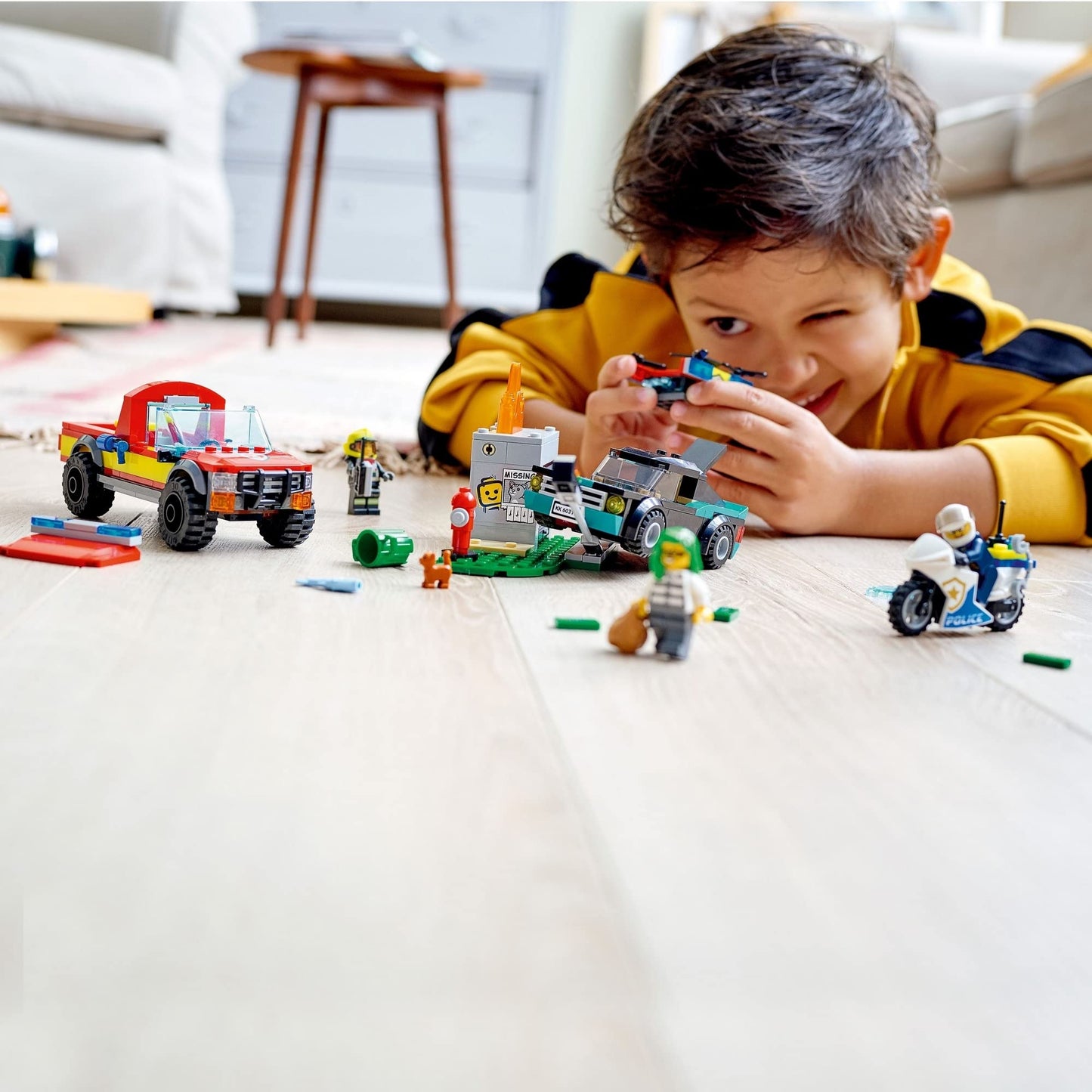 LEGO City Fire Rescue & Police Chase 60319 Kids Building