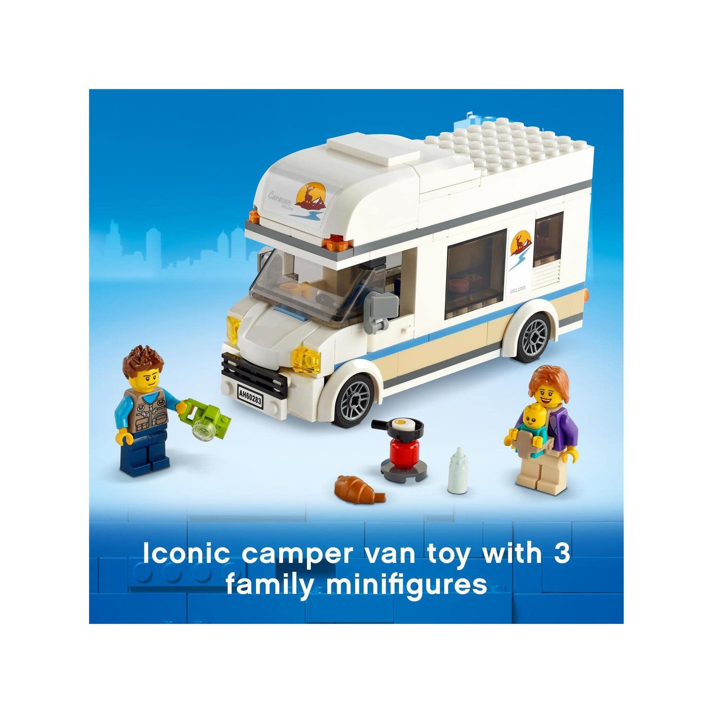 LEGO City Holiday Camper Van 60283 Building Kit, Toy Model for Kids Amazon