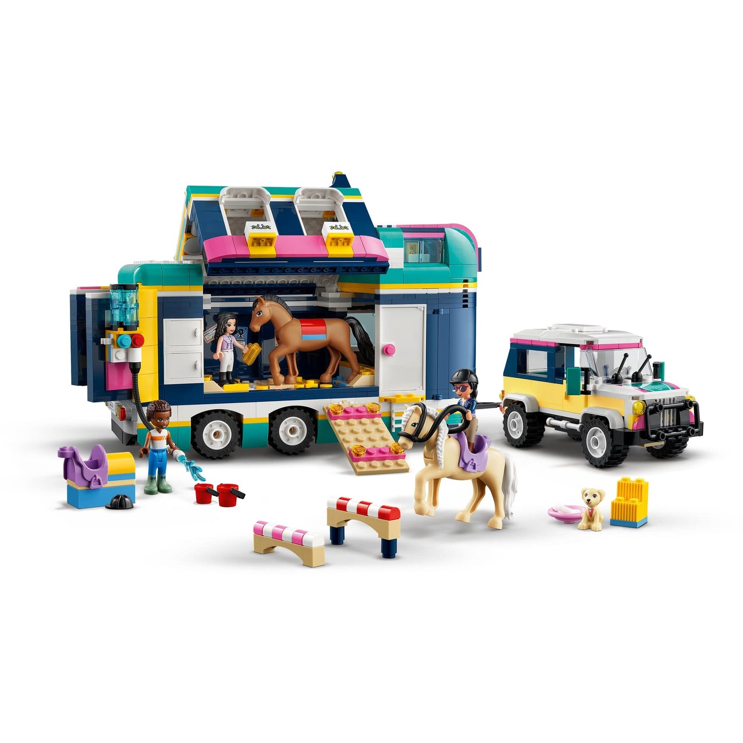 LEGO Friends Horse Show Trailer with 2 Toy Horses 41722 Amazon