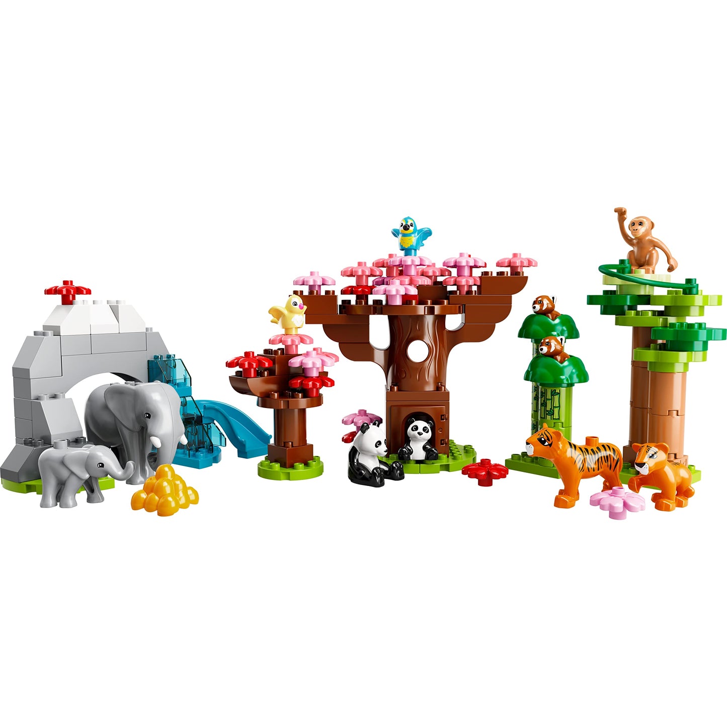 LEGO DUPLO Wild Animals of Asia with Panda & Elephant Baby Animal Toy Amazon