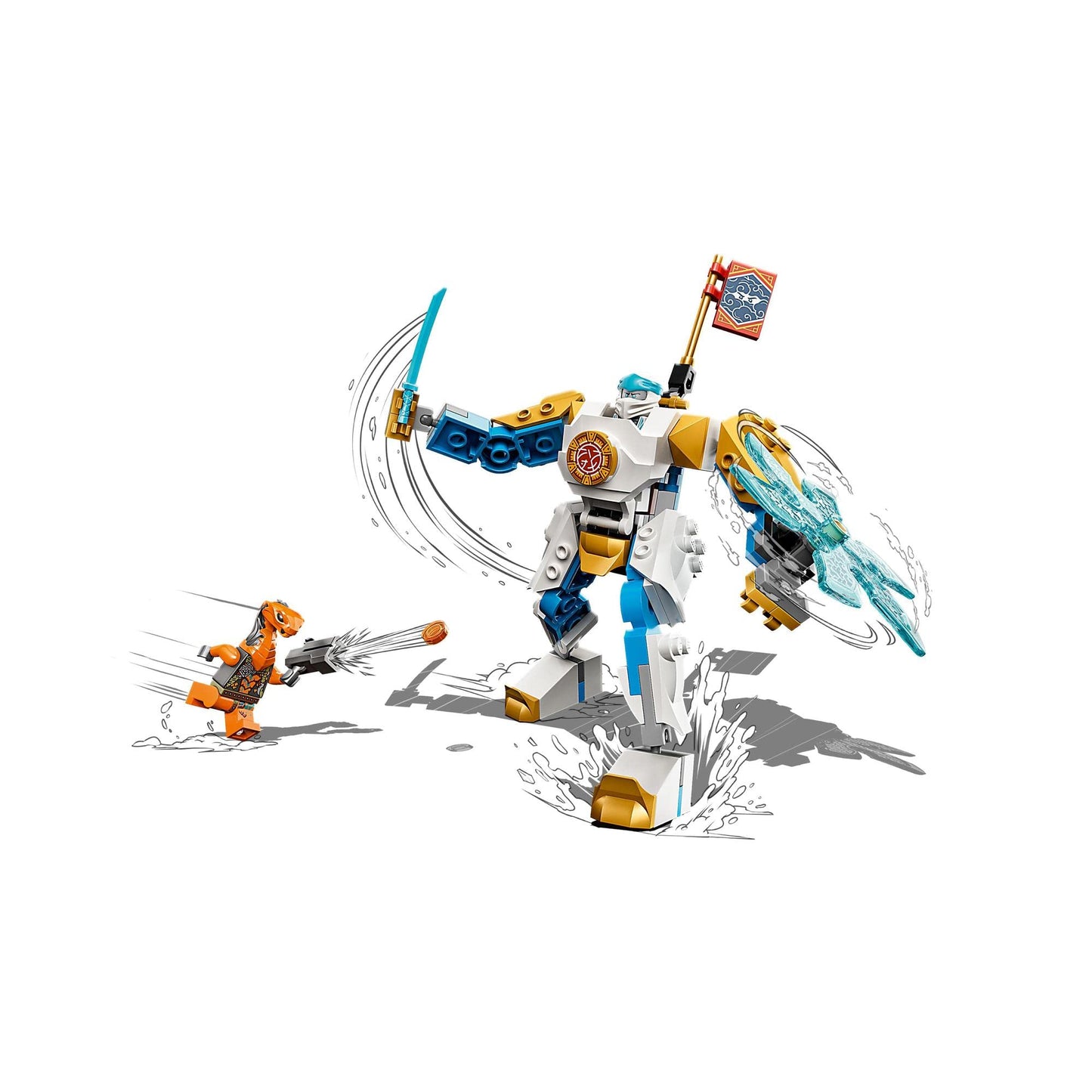 LEGO NINJAGO Zane’s Power Up Mech EVO Building Kit Playset 71761 Amazon