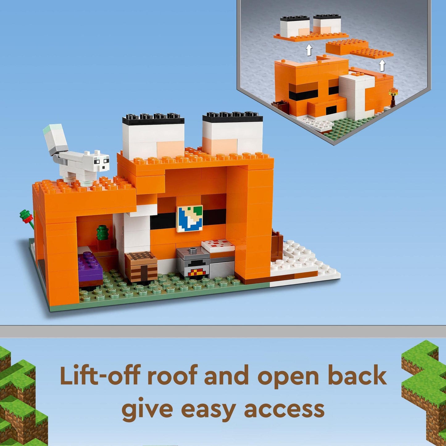 LEGO Minecraft The Fox Lodge 21178 Building Kit and Toy House Amazon