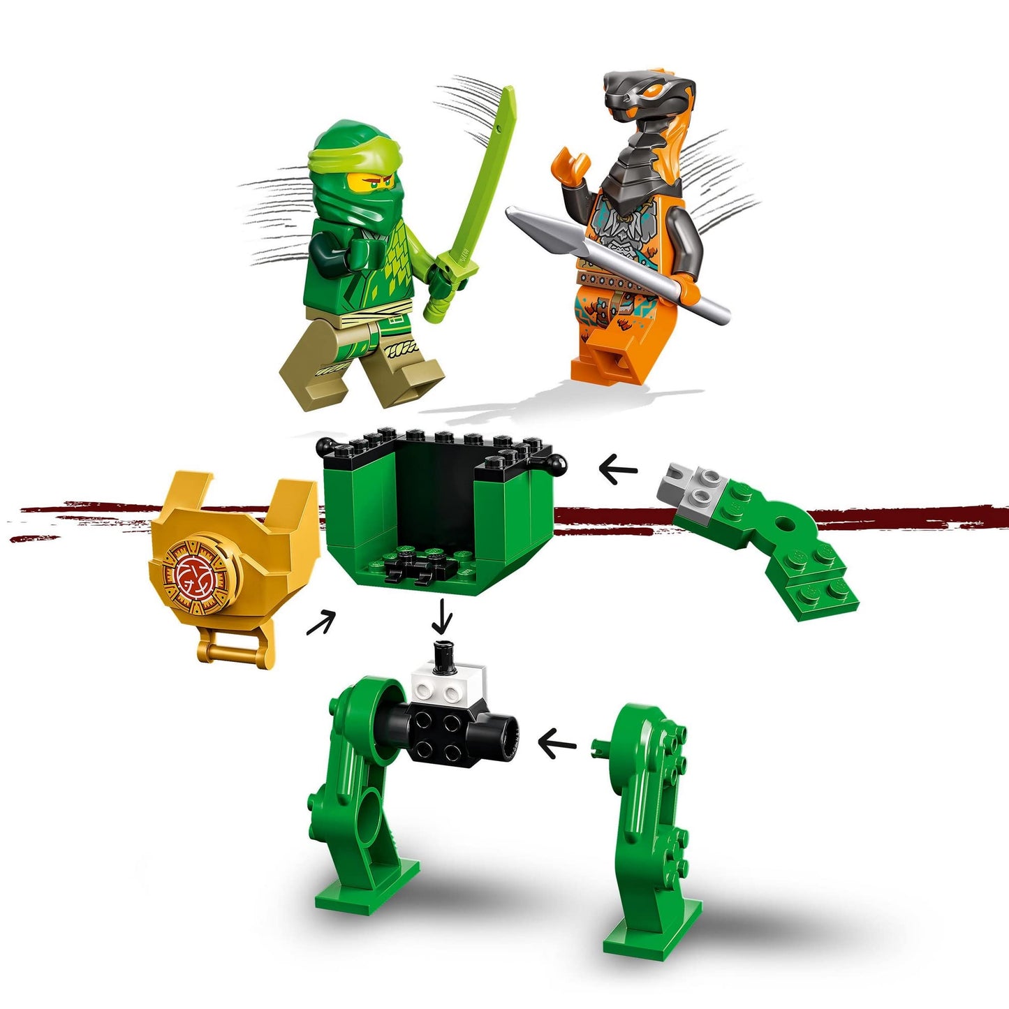 LEGO NINJAGO Lloyd’s Ninja Mech Beginner LEGO Set Building 71757 Amazon