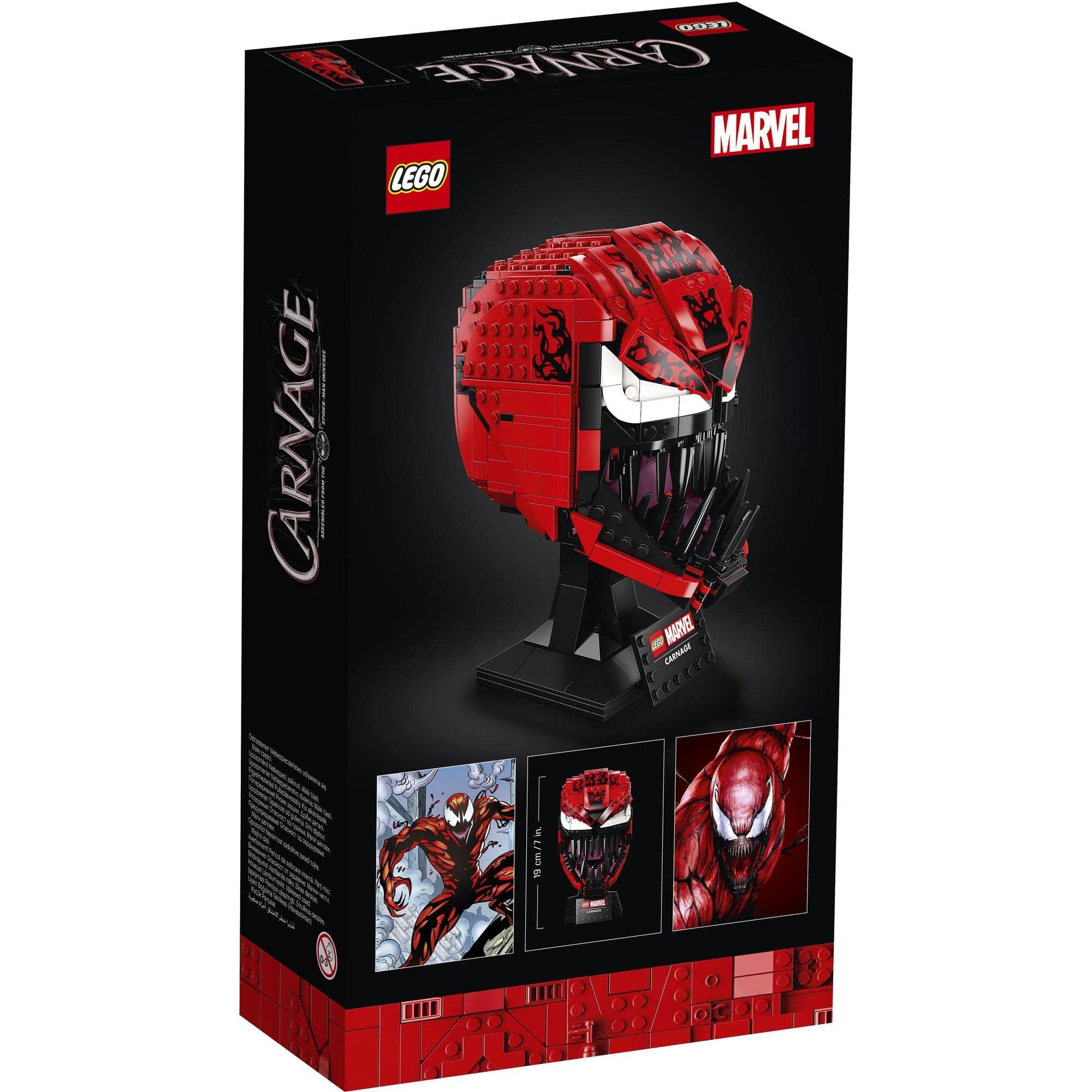 LEGO 76199 Marvel Spider-Man Carnage Mask Brick Island
