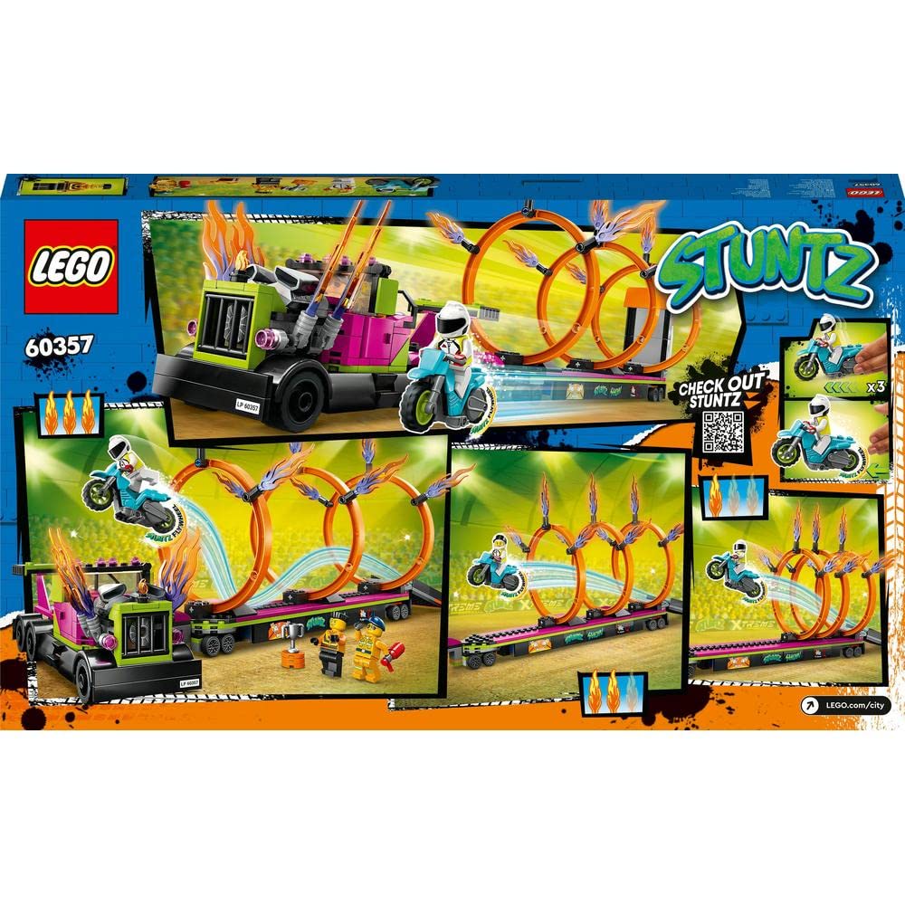 Lego 60357 City Trailer Truck and Fire Ring Challenge Toy Amazon