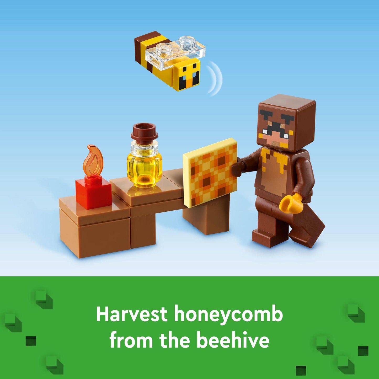 LEGO Minecraft The Bee Cottage 21241 Building Toy Set; Fun Honey Farm and Beehive; for Kids Aged 8+ Amazon