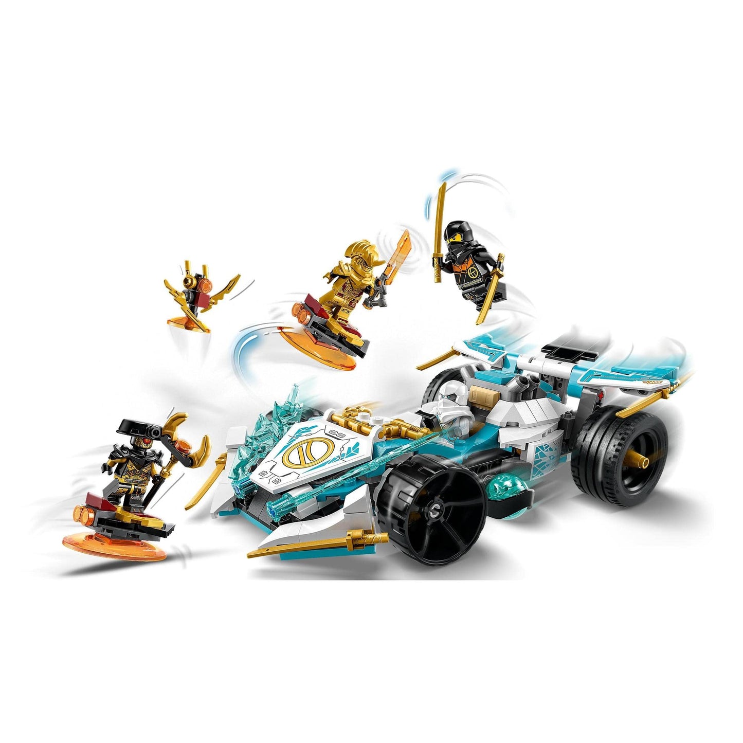 LEGO® NINJAGO® Zane’s Dragon Power Spinjitzu Racing Car 71791 Building Toy Amazon
