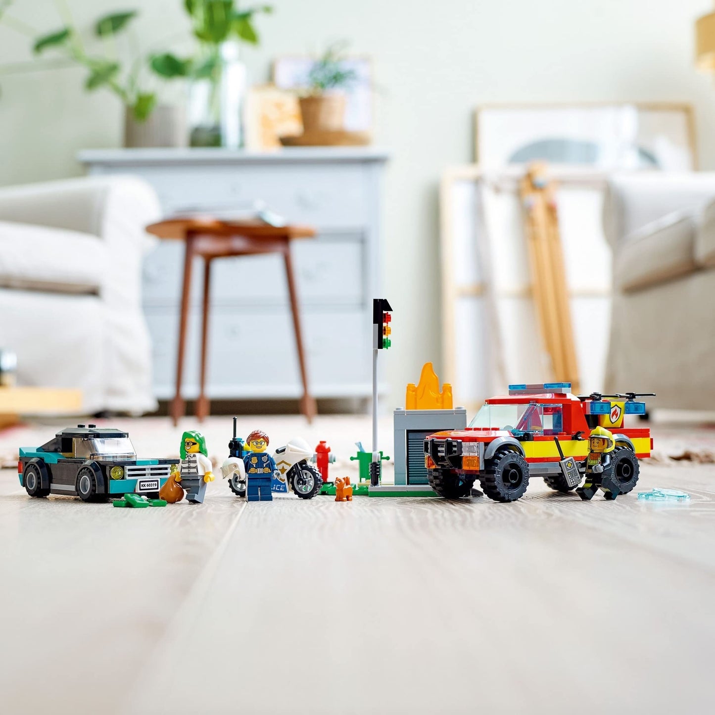 LEGO City Fire Rescue & Police Chase 60319 Kids Building