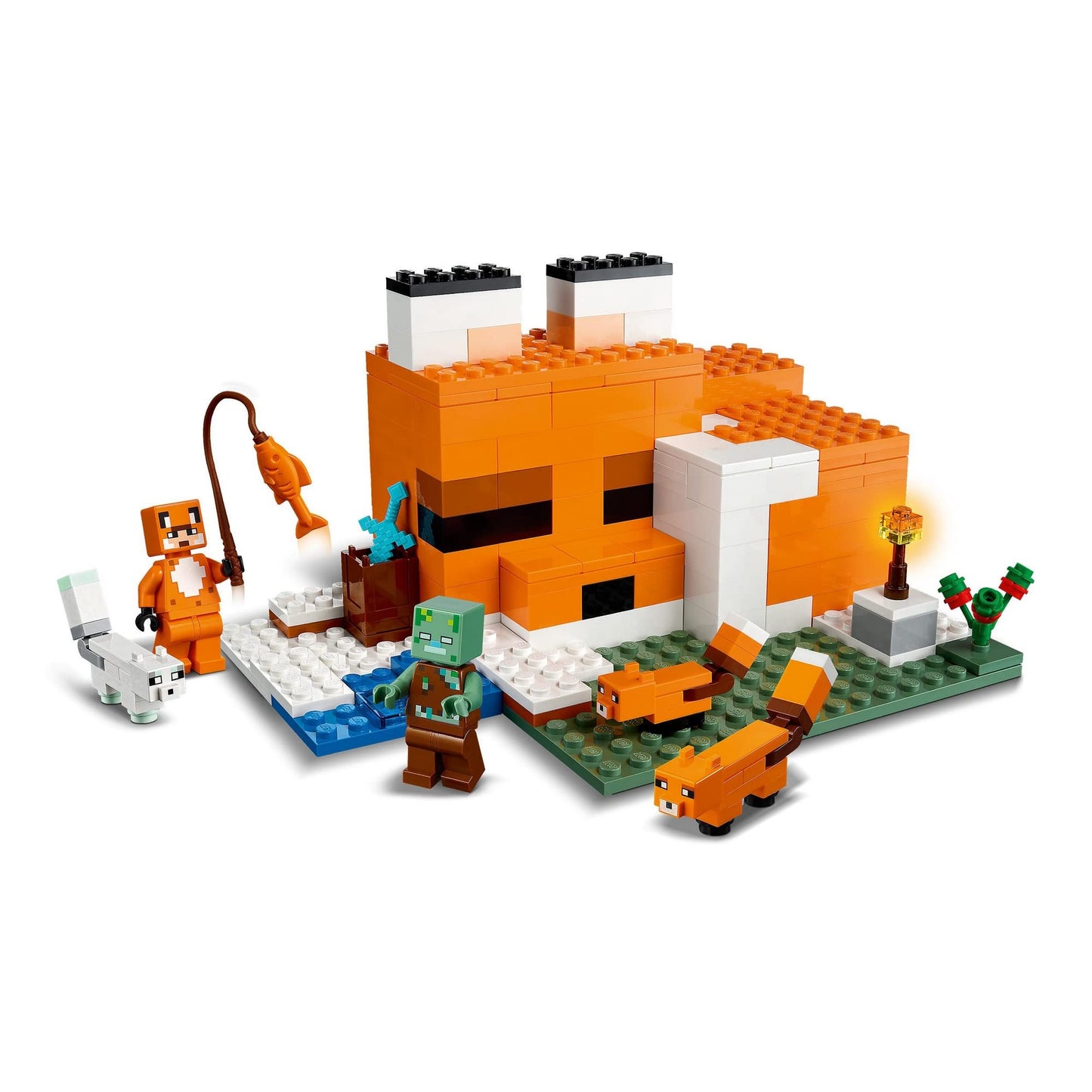 LEGO Minecraft The Fox Lodge 21178 Building Kit and Toy House Amazon