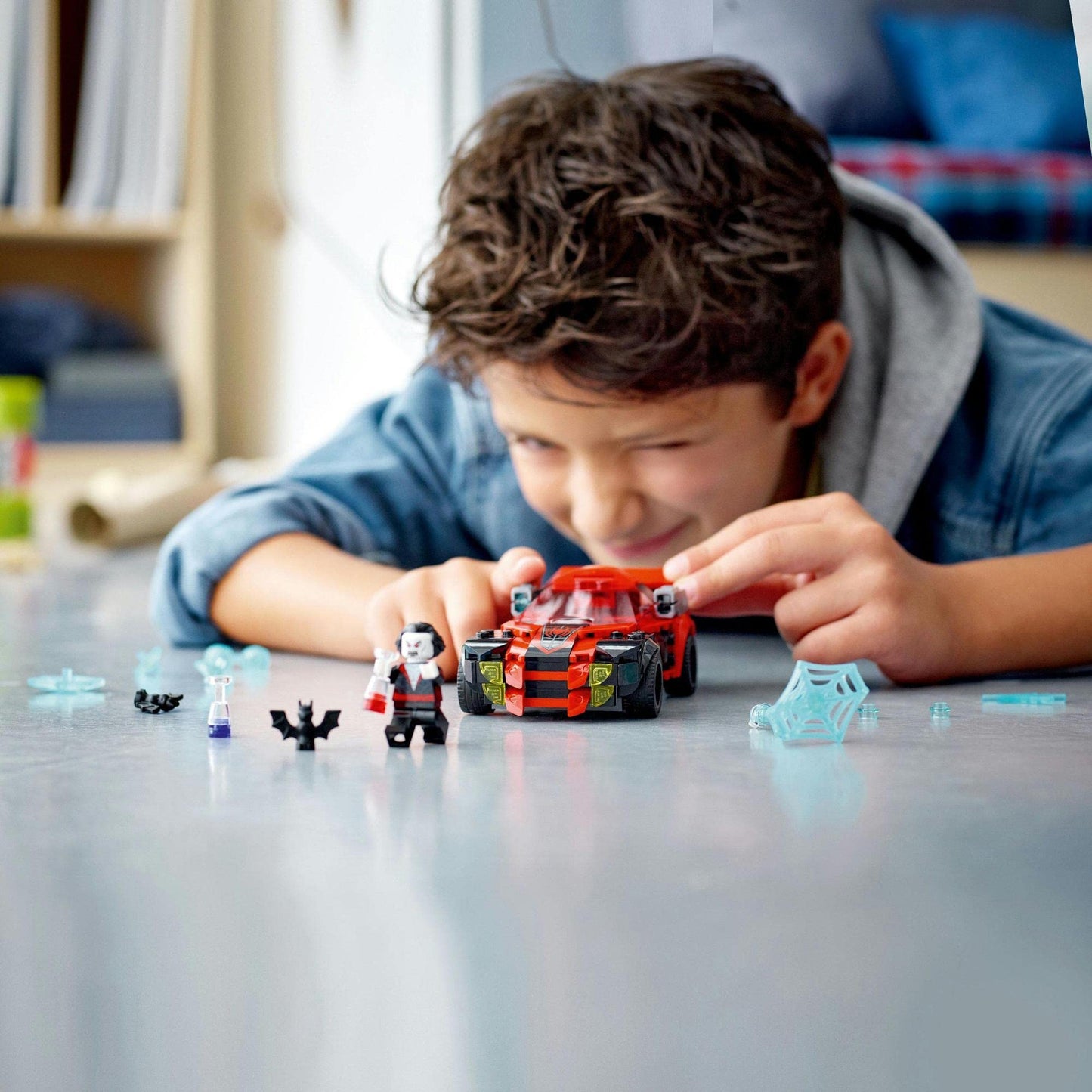 LEGO Super Heroes Marvel Miles Morales vs. Morbius 76244 Brick Island