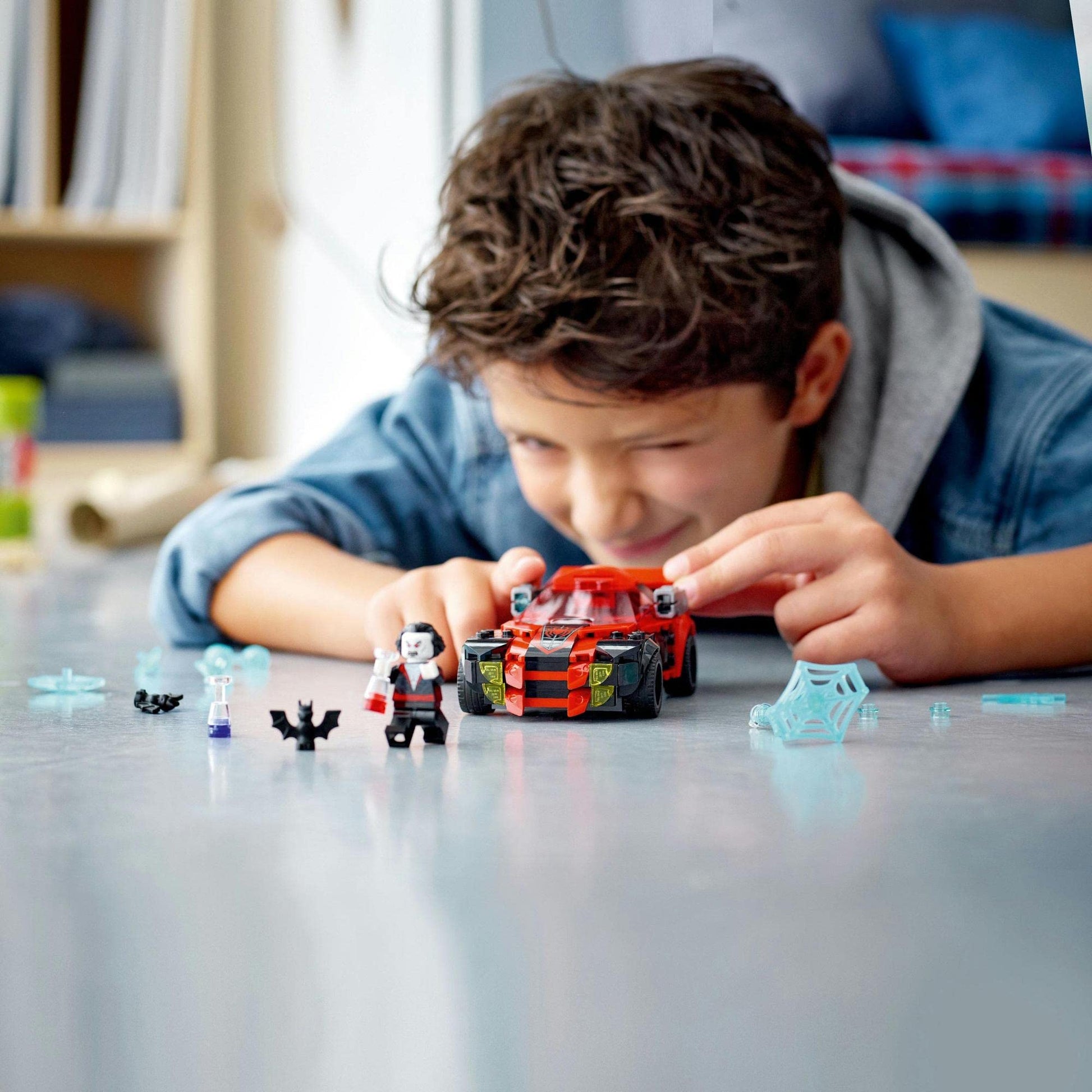 LEGO Super Heroes Marvel Miles Morales vs. Morbius 76244 Brick Island