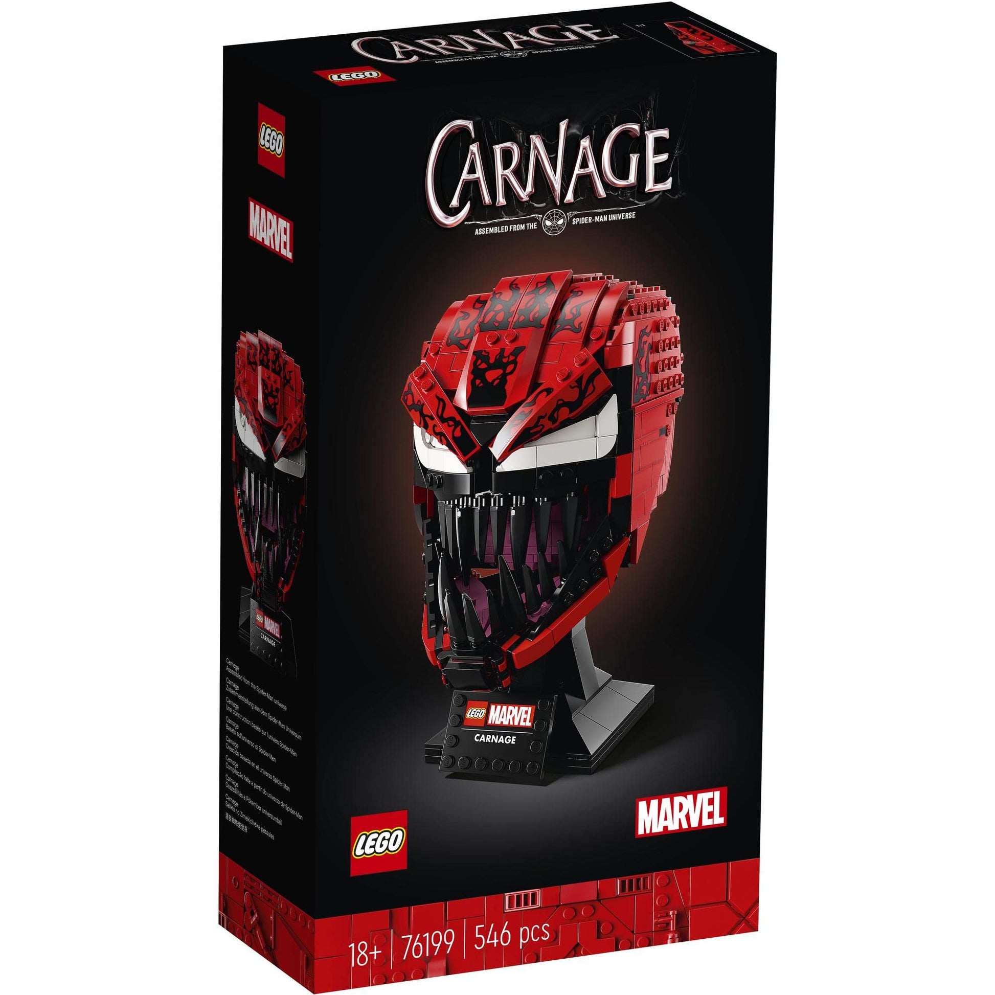 LEGO 76199 Marvel Spider-Man Carnage Mask Brick Island