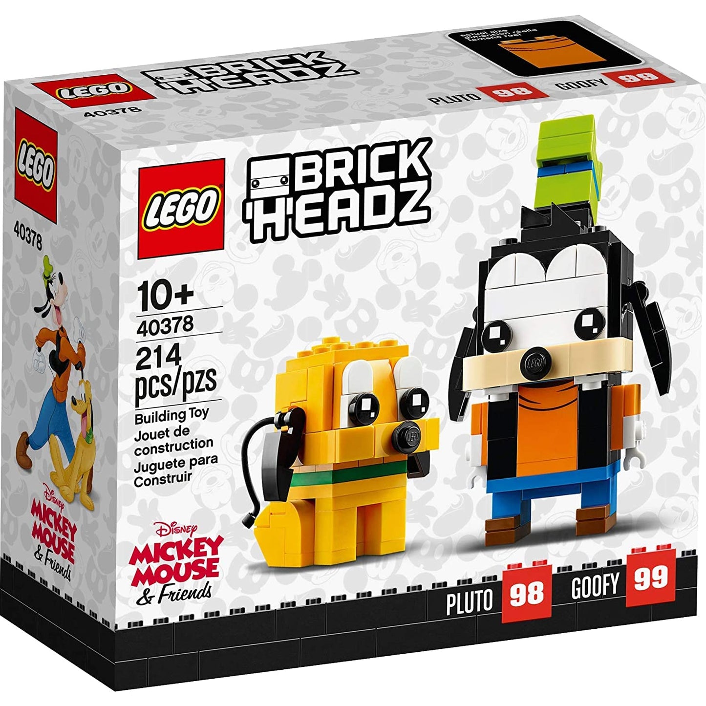 LEGO Disney Brick Headz Pluto Goofy Set 40378 Amazon