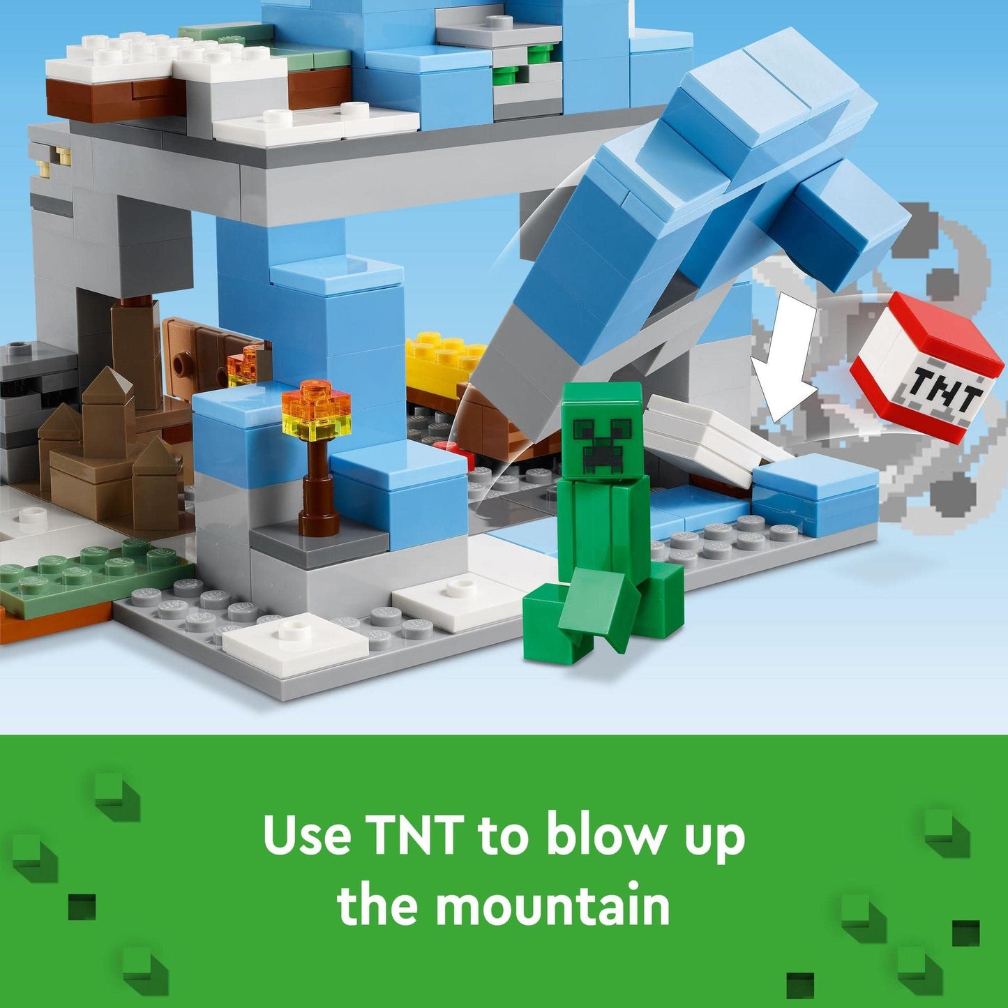 LEGO Minecraft The Frozen Peaks 21243 Building Toy Amazon